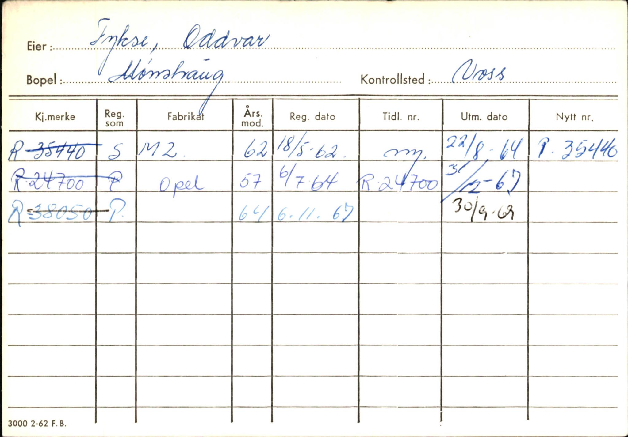 Statens vegvesen, Hordaland vegkontor, AV/SAB-A-5201/2/Ha/L0015: R-eierkort F-G, 1920-1971, p. 8