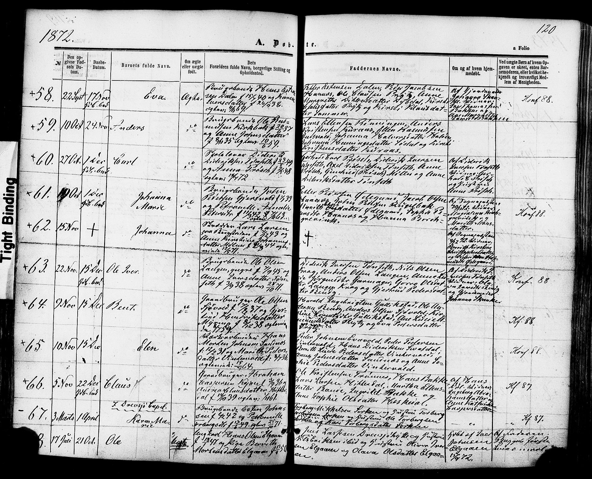 Ministerialprotokoller, klokkerbøker og fødselsregistre - Sør-Trøndelag, AV/SAT-A-1456/681/L0932: Parish register (official) no. 681A10, 1860-1878, p. 120