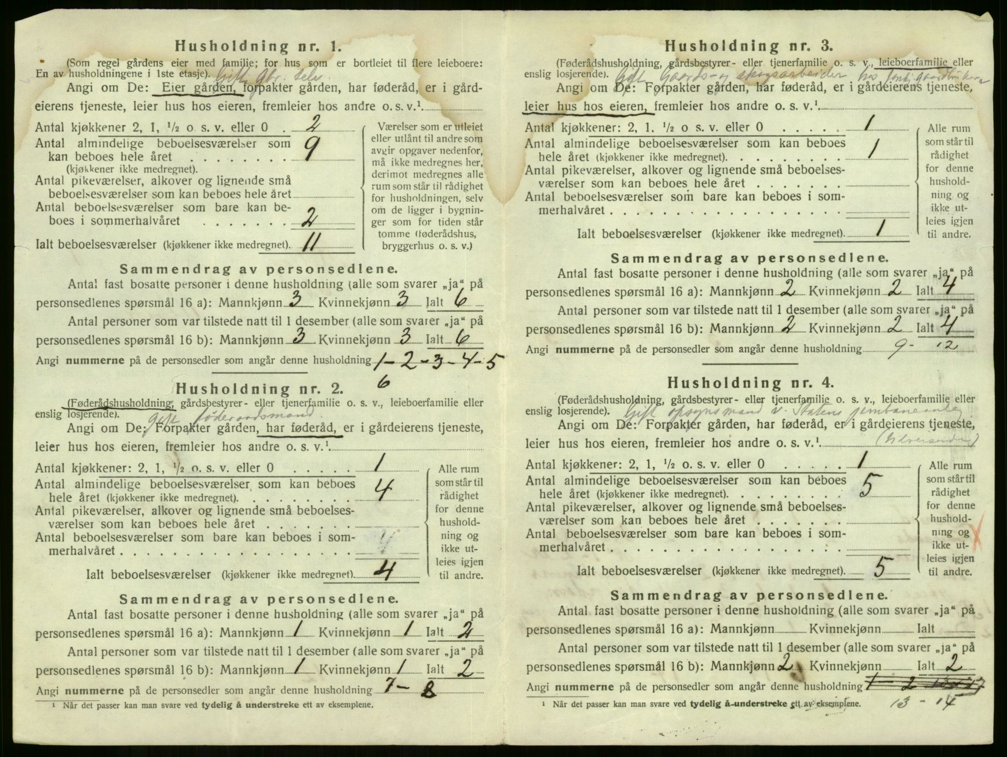 SAKO, 1920 census for Rollag, 1920, p. 42