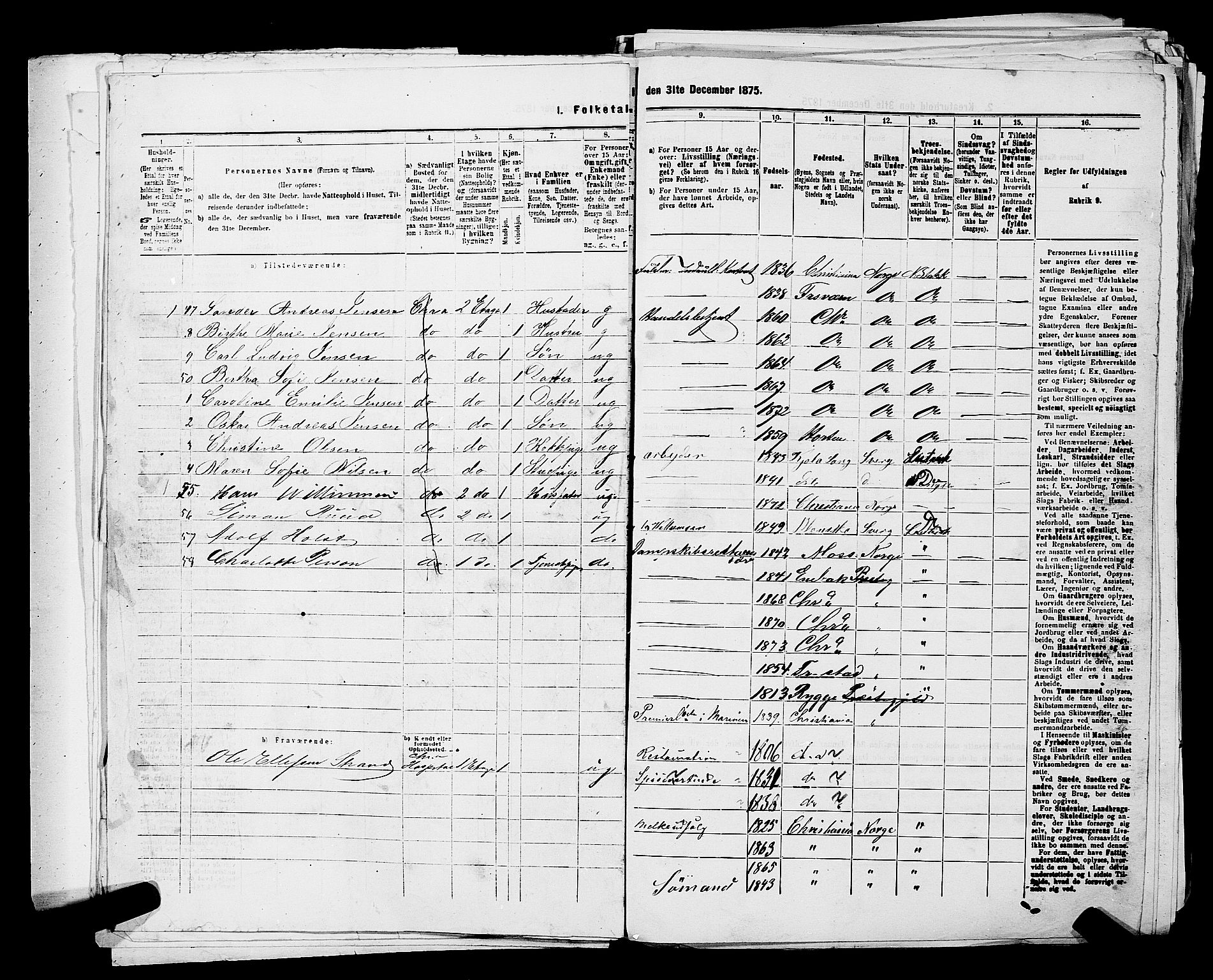 RA, 1875 census for 0301 Kristiania, 1875, p. 521