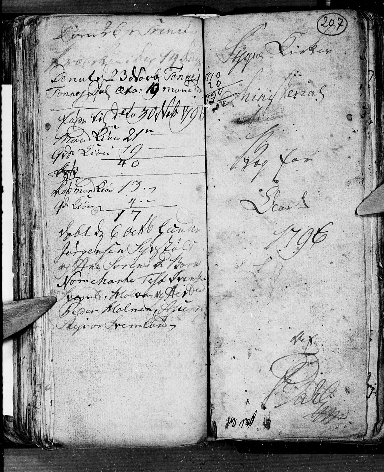 Søgne sokneprestkontor, AV/SAK-1111-0037/F/Fb/Fbb/L0001: Parish register (copy) no. B 1, 1779-1802, p. 207