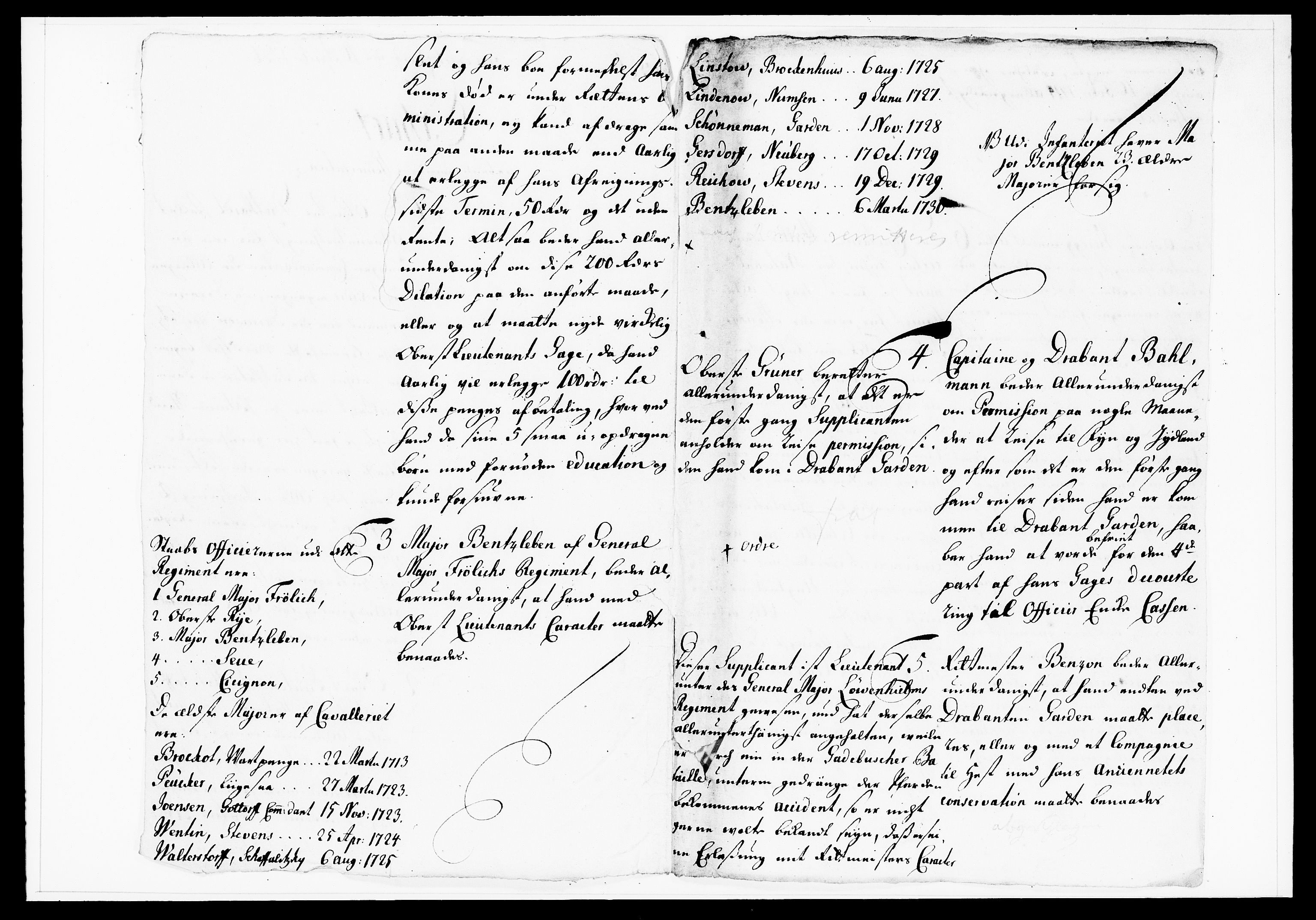 Krigskollegiet, Krigskancelliet, DRA/A-0006/-/1130-1137: Refererede sager, 1736, p. 138