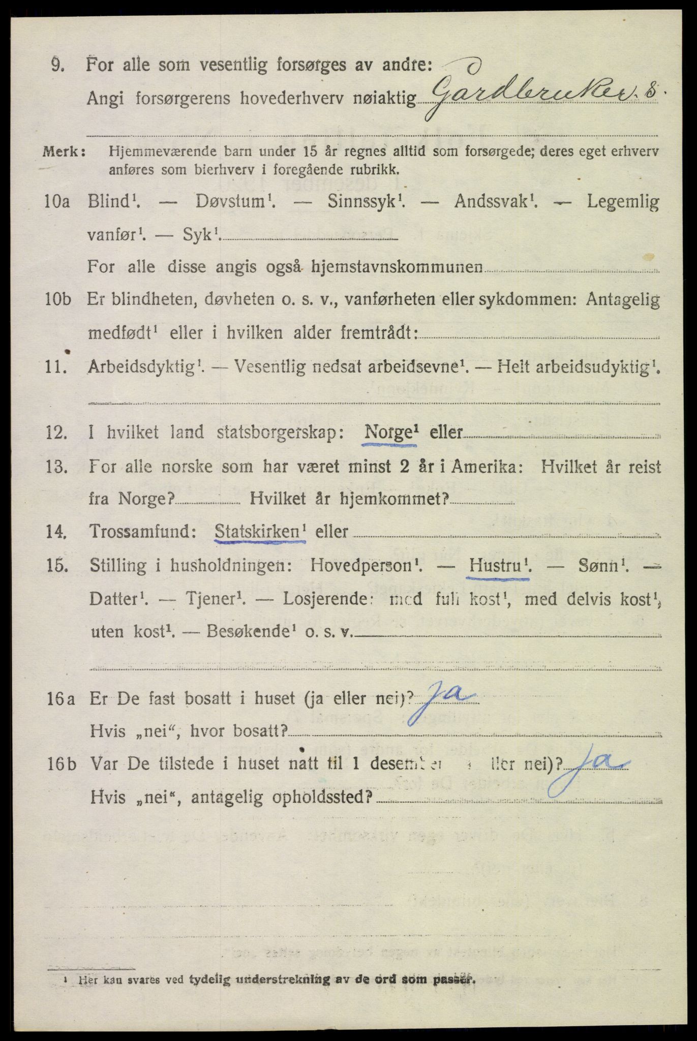 SAH, 1920 census for Sør-Odal, 1920, p. 3006