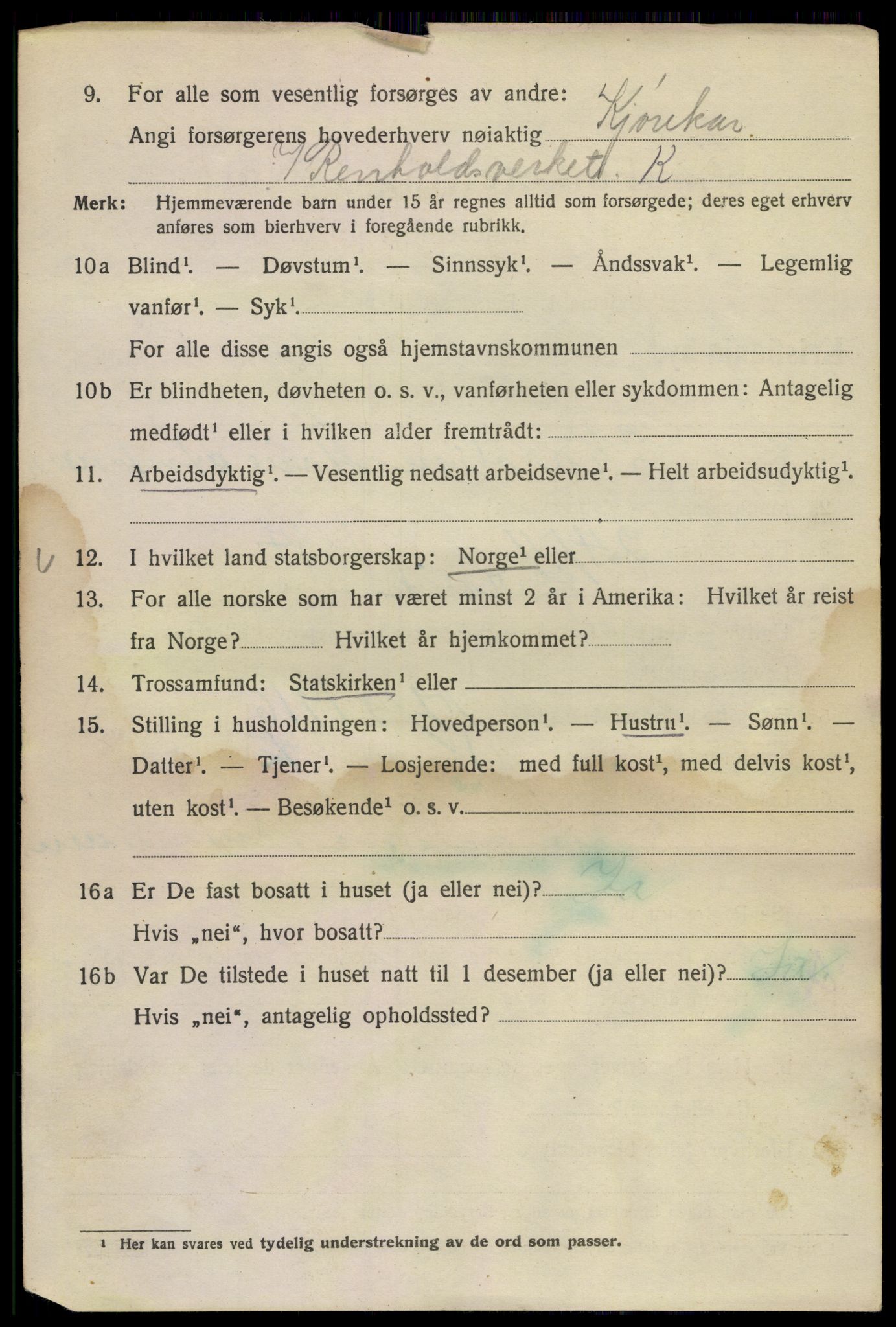 SAO, 1920 census for Kristiania, 1920, p. 536208