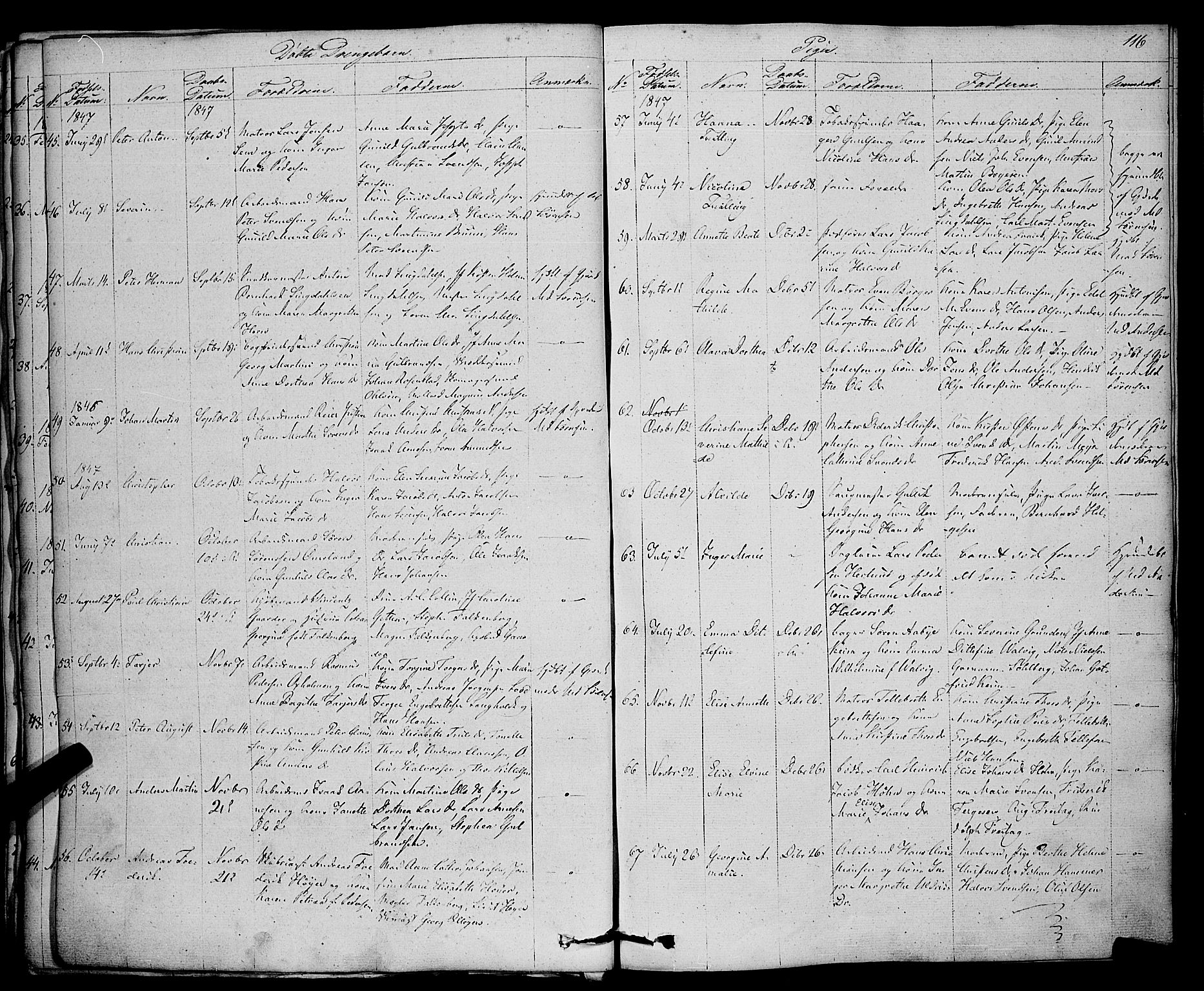 Larvik kirkebøker, AV/SAKO-A-352/F/Fa/L0002: Parish register (official) no. I 2, 1825-1847, p. 116