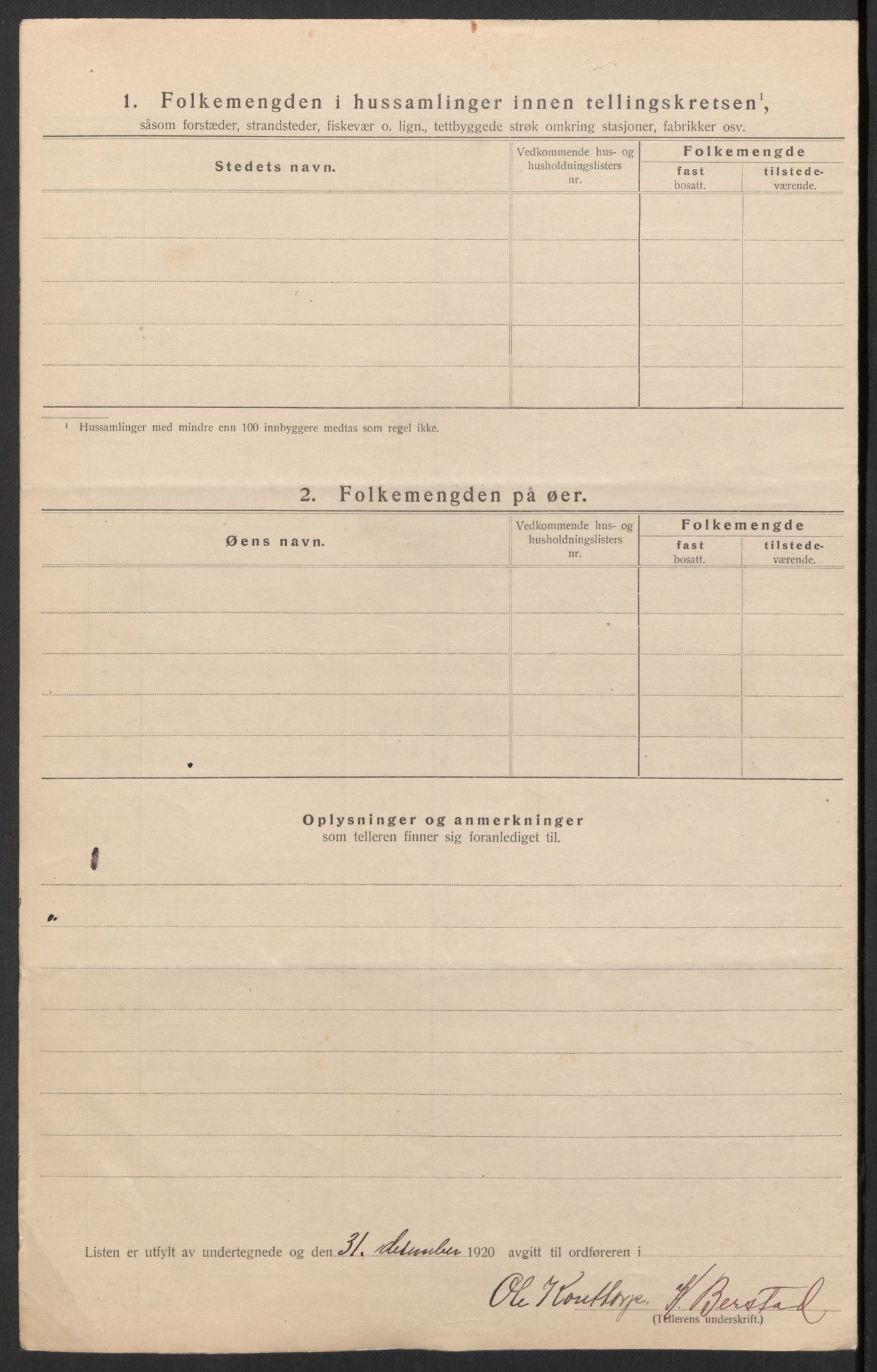 SAH, 1920 census for Hof, 1920, p. 29