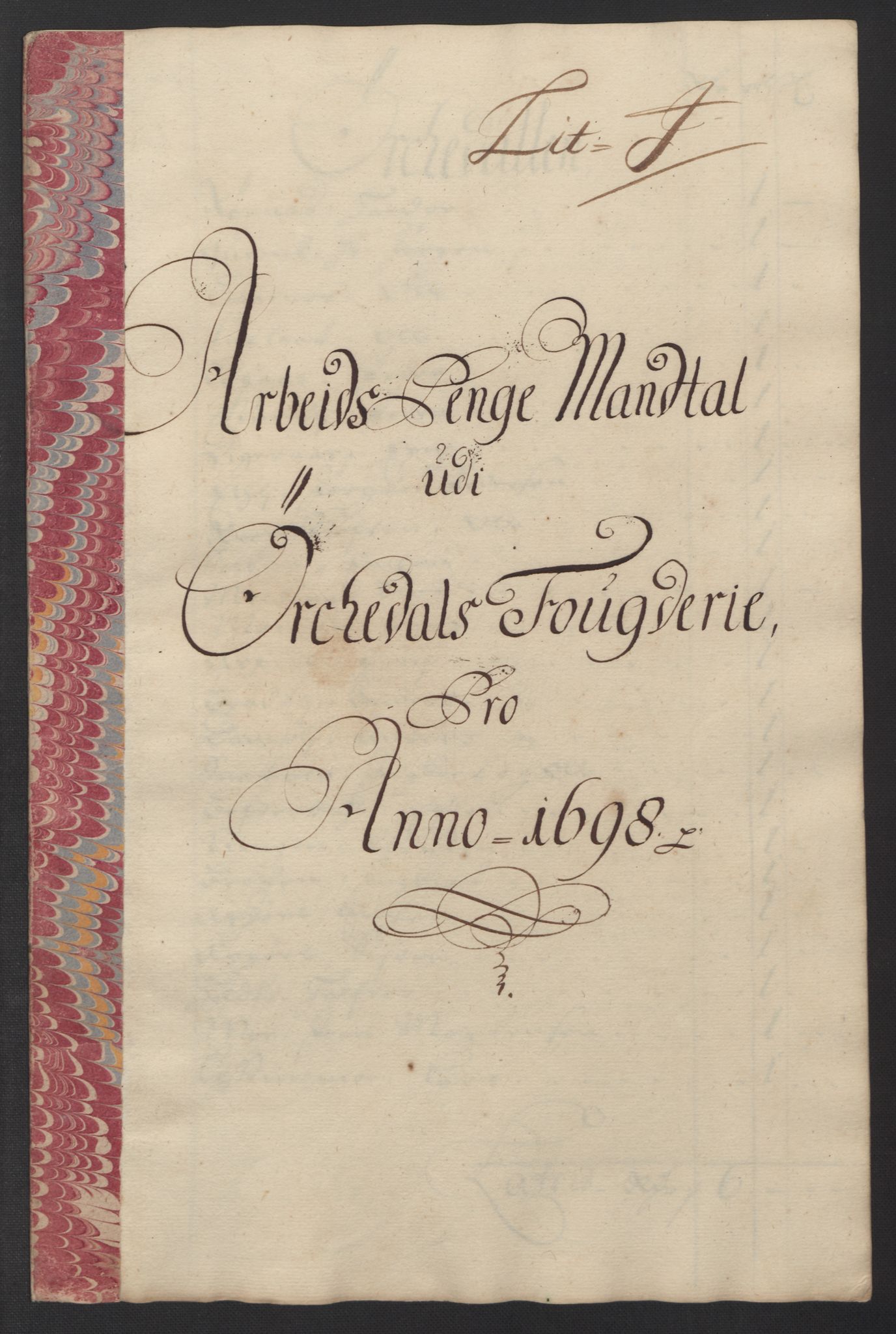 Rentekammeret inntil 1814, Reviderte regnskaper, Fogderegnskap, RA/EA-4092/R60/L3948: Fogderegnskap Orkdal og Gauldal, 1698, p. 177