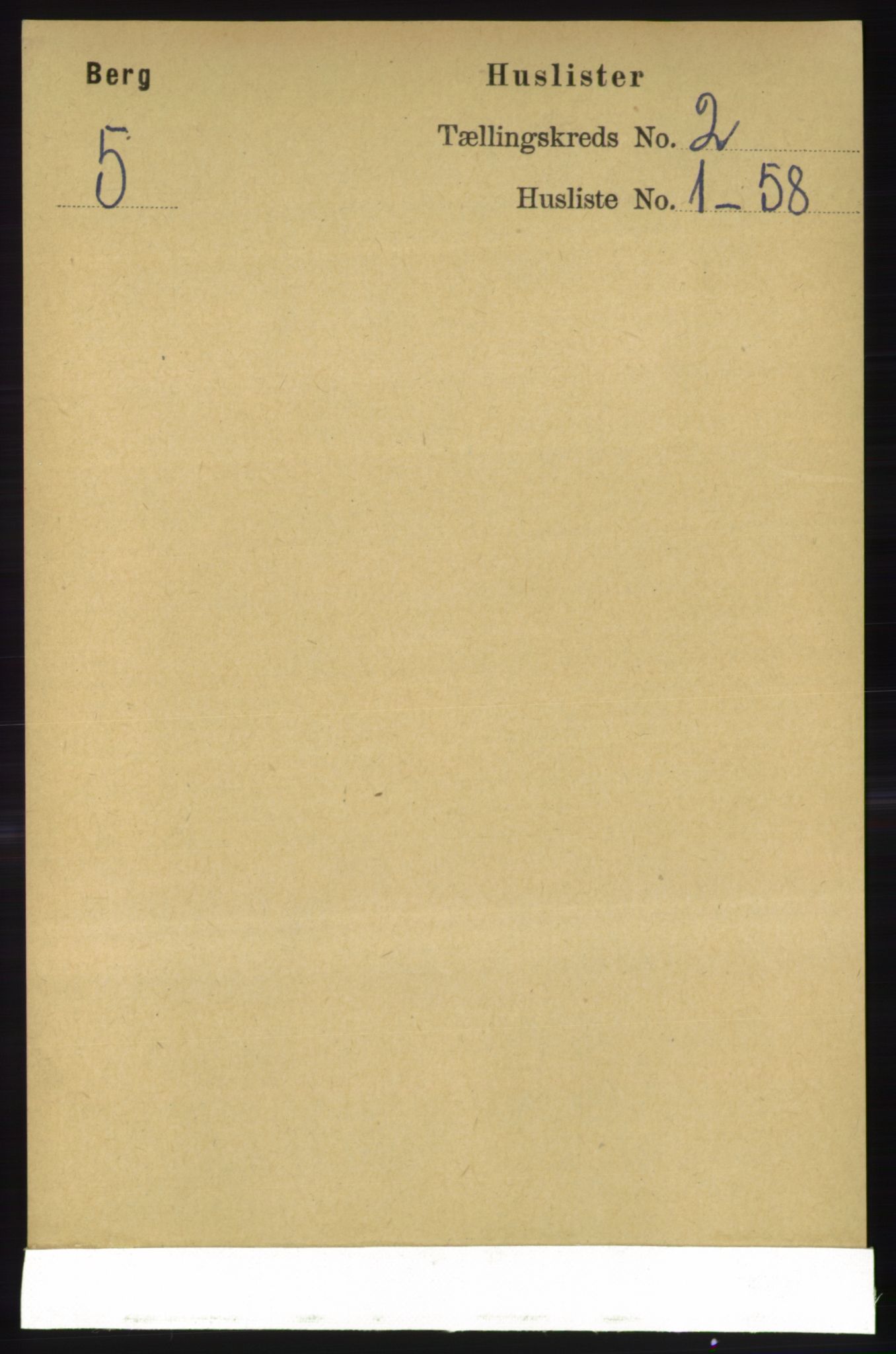 RA, 1891 census for 1929 Berg, 1891, p. 576