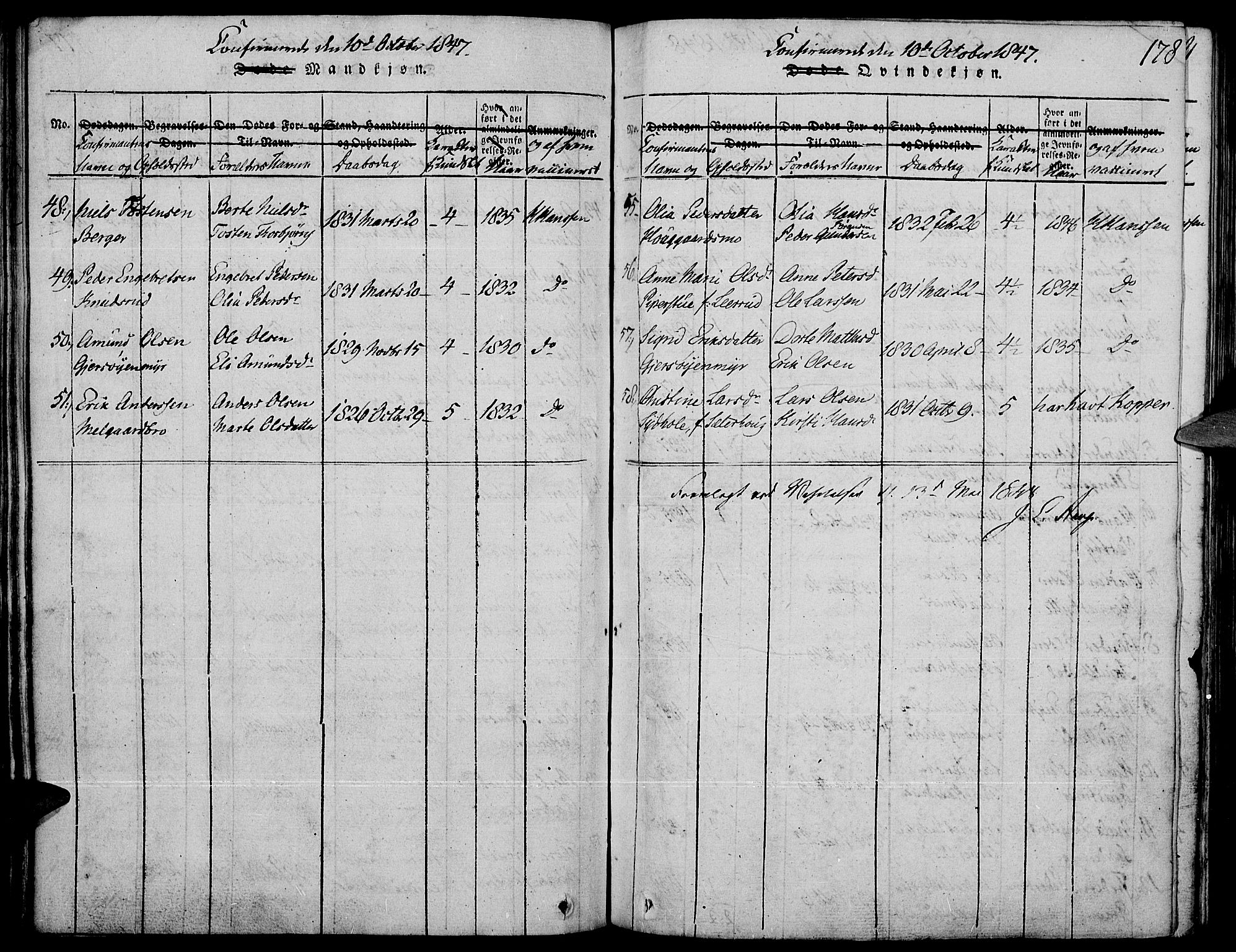 Strøm-Odalen prestekontor, AV/SAH-PREST-028/H/Ha/Haa/L0006: Parish register (official) no. 6, 1814-1850, p. 178