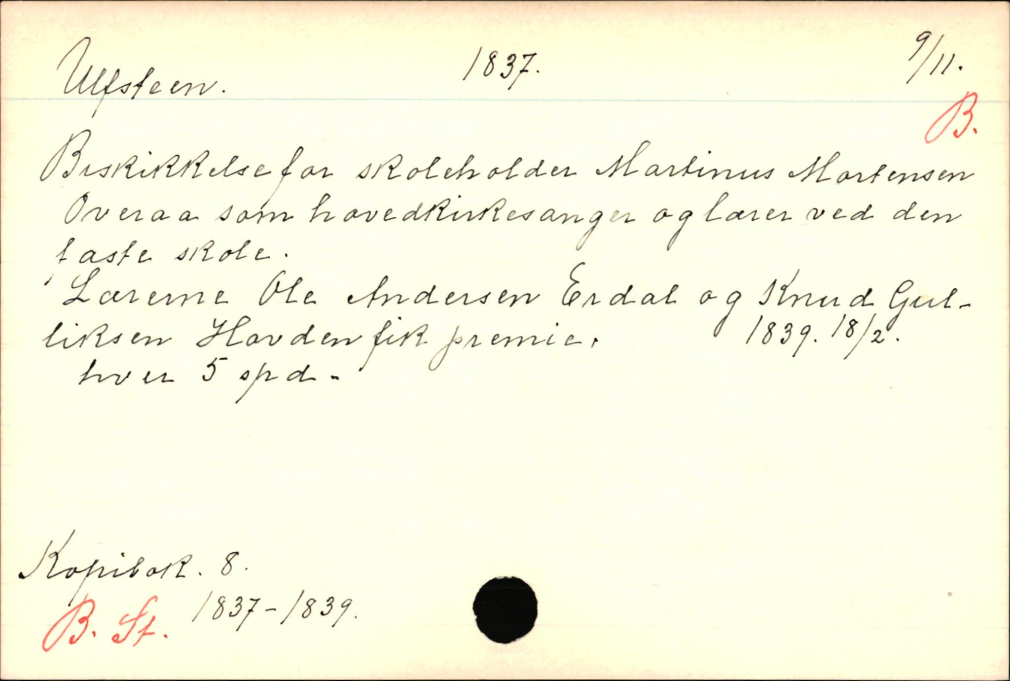 Haugen, Johannes - lærer, AV/SAB-SAB/PA-0036/01/L0001: Om klokkere og lærere, 1521-1904, p. 10643