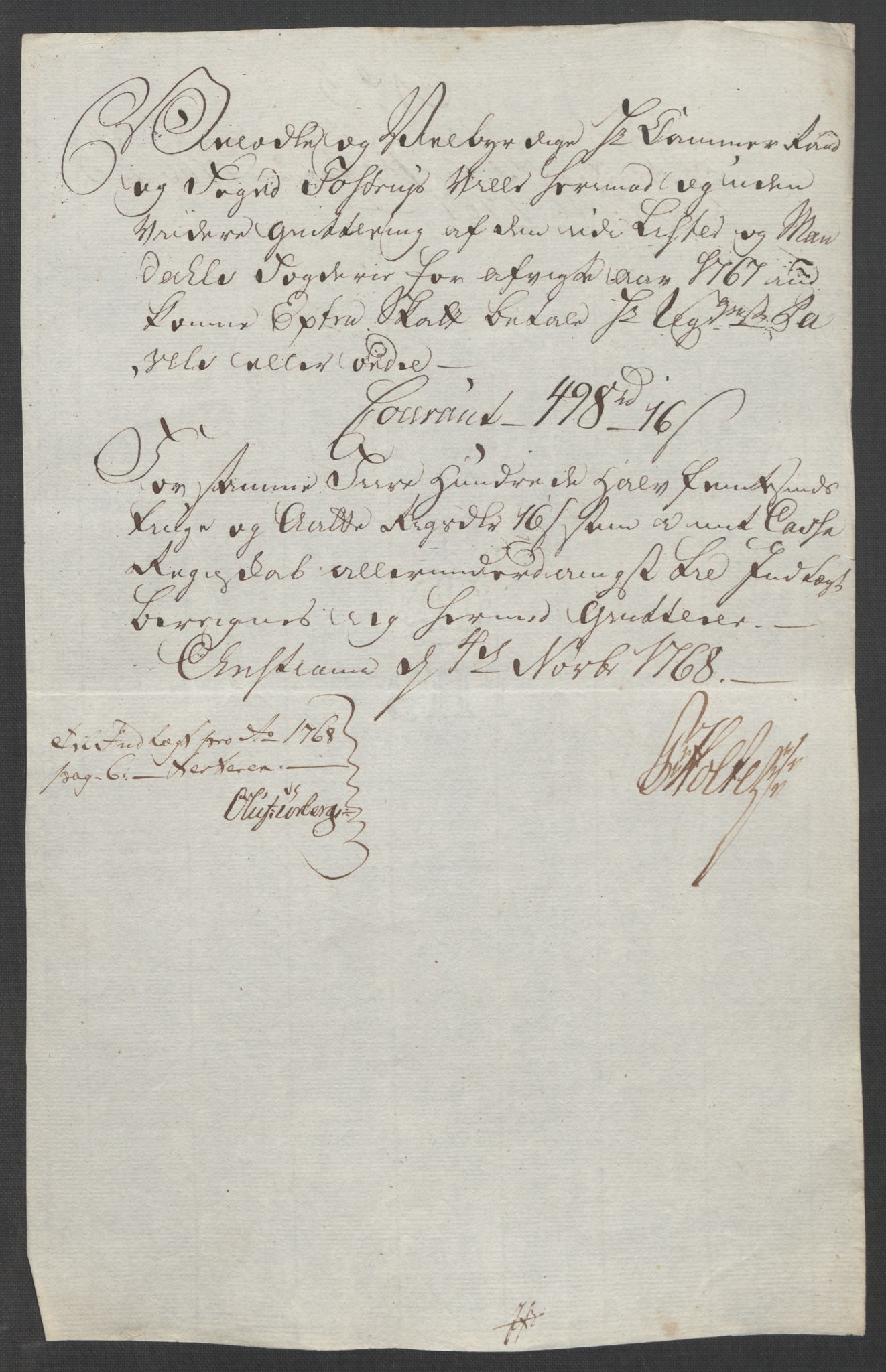 Rentekammeret inntil 1814, Reviderte regnskaper, Fogderegnskap, AV/RA-EA-4092/R45/L2704: Ekstraskatten Lista og Mandal, 1762-1768, p. 228