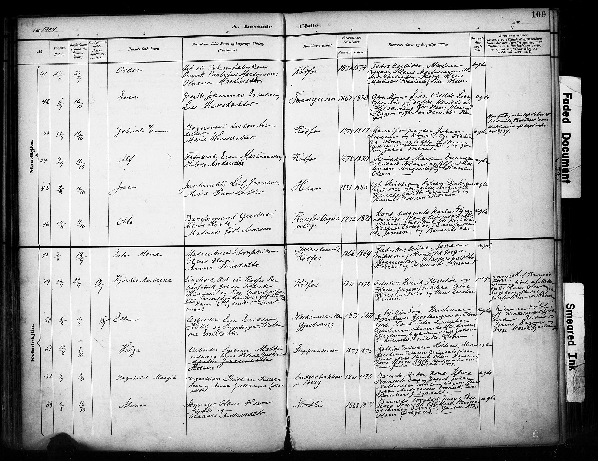 Vestre Toten prestekontor, SAH/PREST-108/H/Ha/Haa/L0011: Parish register (official) no. 11, 1895-1906, p. 109