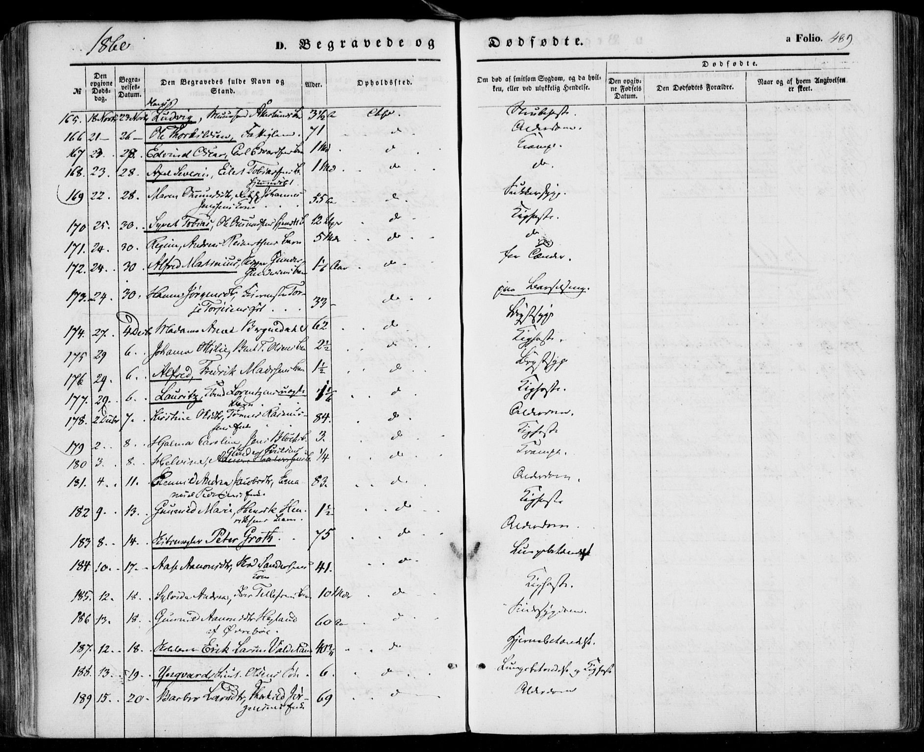 Kristiansand domprosti, AV/SAK-1112-0006/F/Fa/L0014: Parish register (official) no. A 14, 1852-1867, p. 489