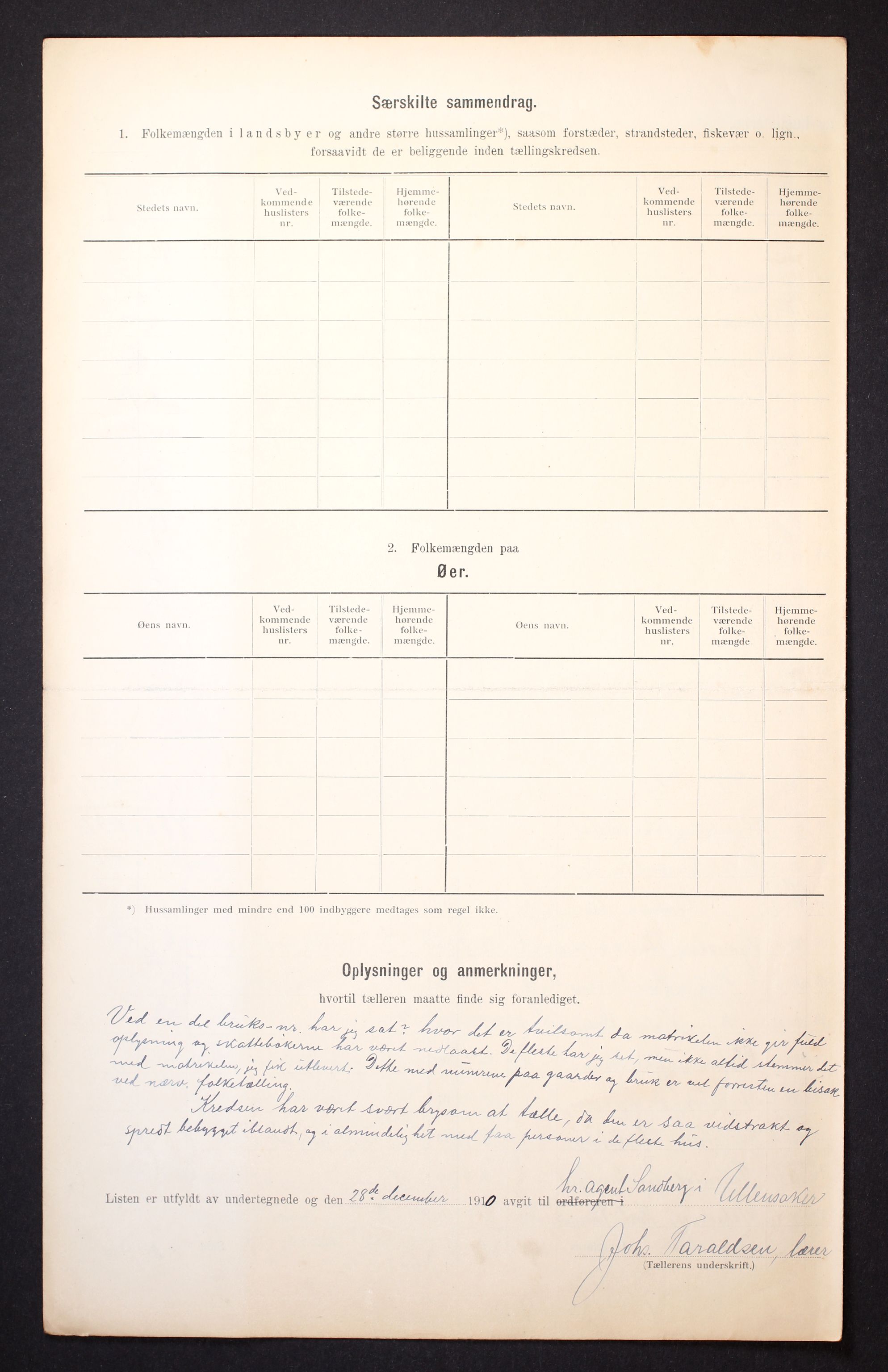 RA, 1910 census for Ullensaker, 1910, p. 46