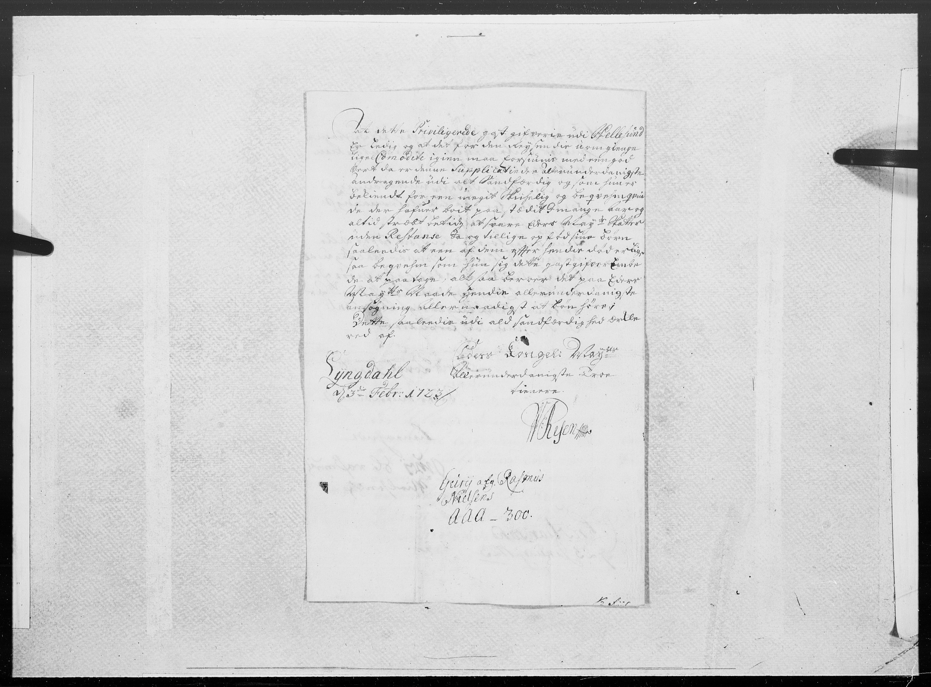 Danske Kanselli 1572-1799, AV/RA-EA-3023/F/Fc/Fcc/Fcca/L0092: Norske innlegg 1572-1799, 1723, p. 246