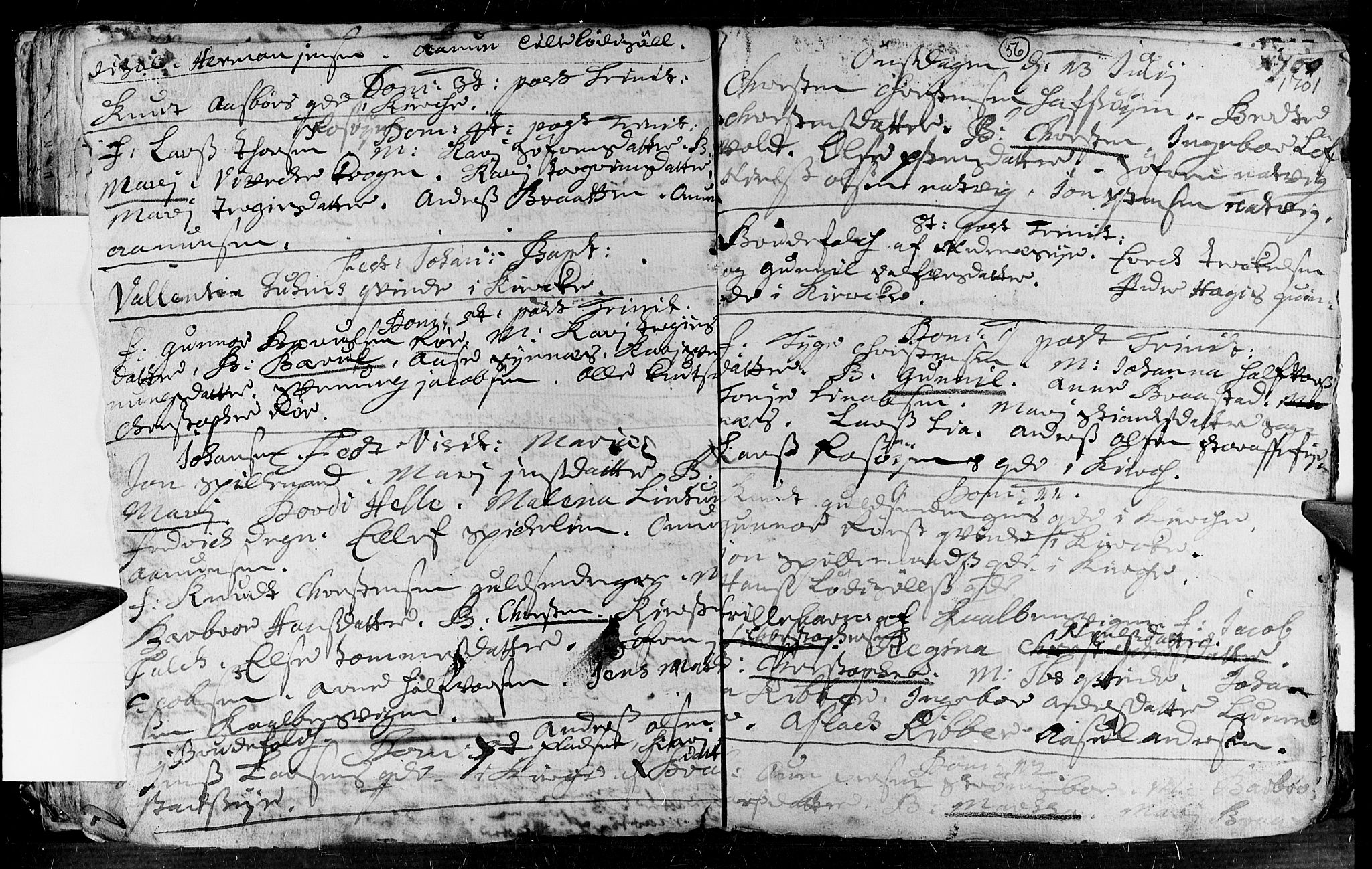 Øyestad sokneprestkontor, AV/SAK-1111-0049/F/Fa/L0002: Parish register (official) no. A 2, 1692-1722, p. 56