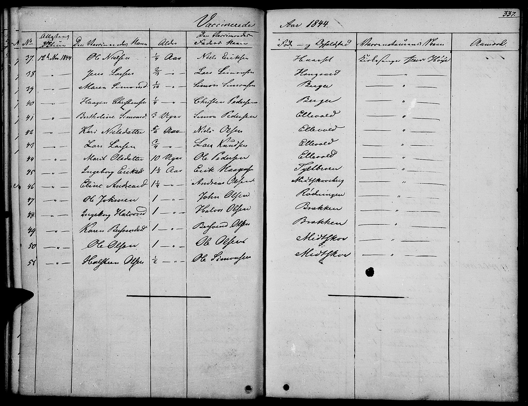 Rendalen prestekontor, AV/SAH-PREST-054/H/Ha/Haa/L0004: Parish register (official) no. 4, 1829-1852, p. 337