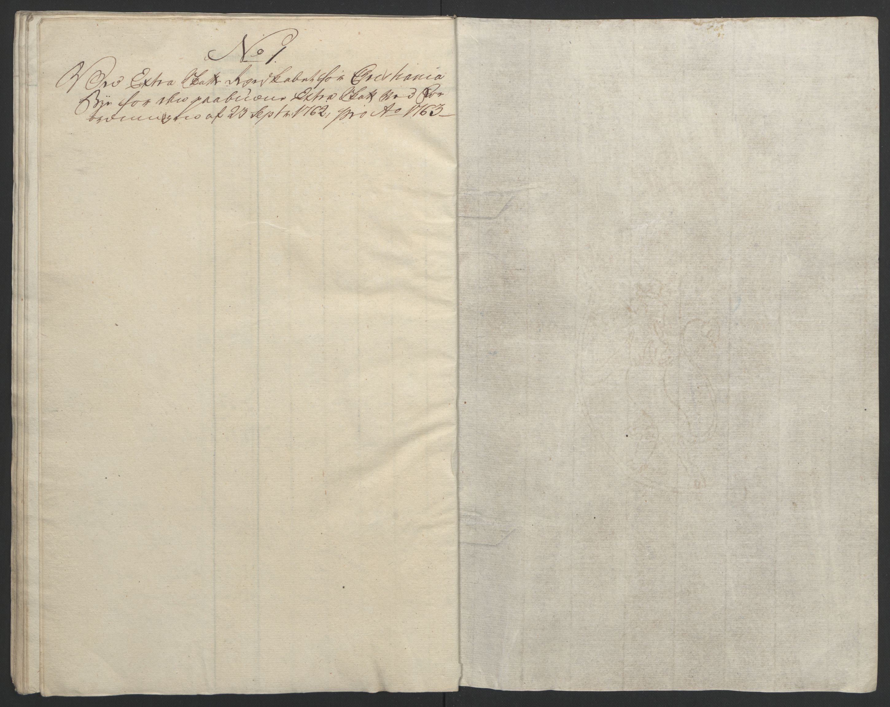 Rentekammeret inntil 1814, Reviderte regnskaper, Byregnskaper, RA/EA-4066/R/Re/L0072/0001: [E13] Kontribusjonsregnskap / Ekstraskatt, 1763-1764, p. 42