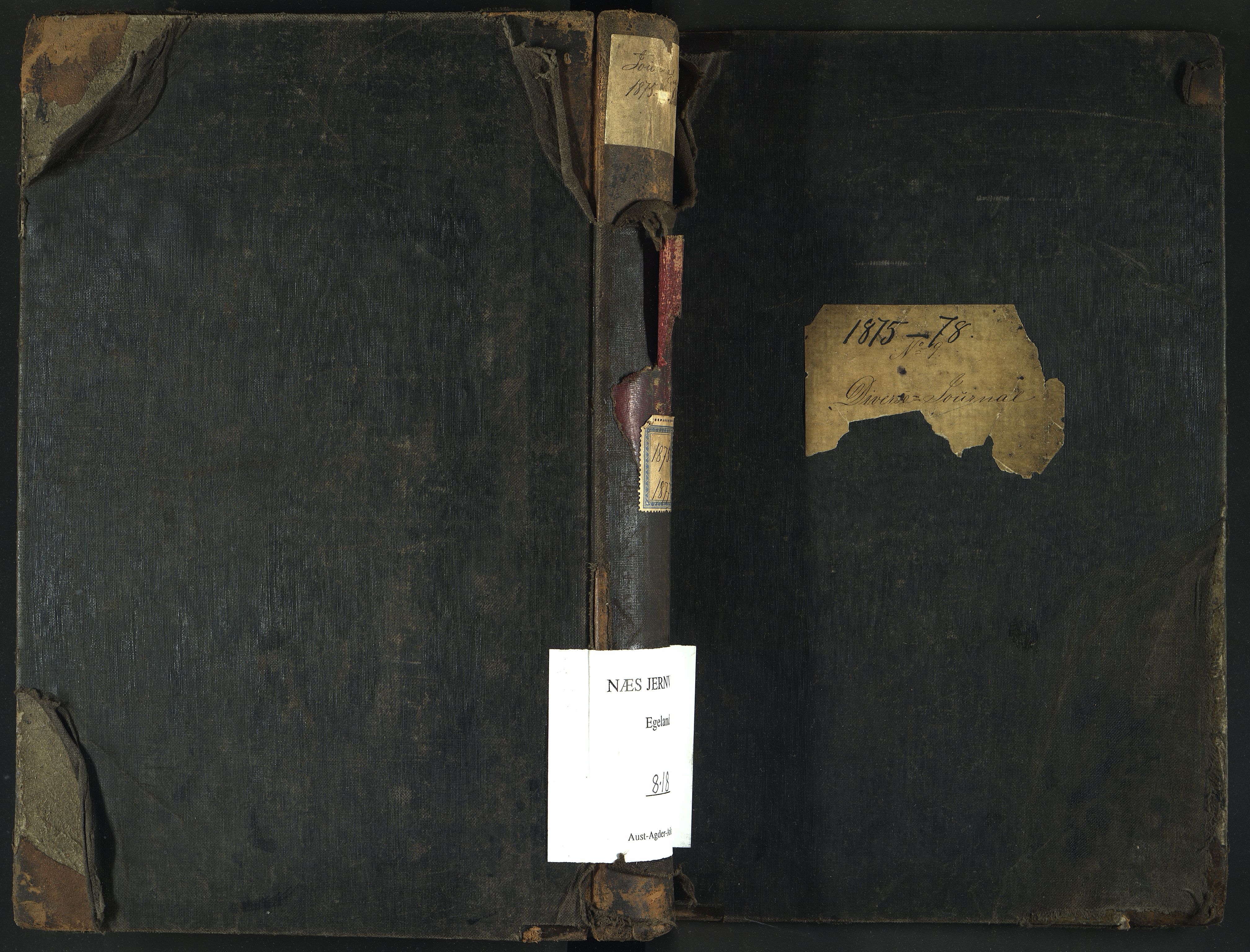 Egelands Verk, NESJ/NJM-002/08/L0018: Journal dirftsomk. Diverse, 1875-1878