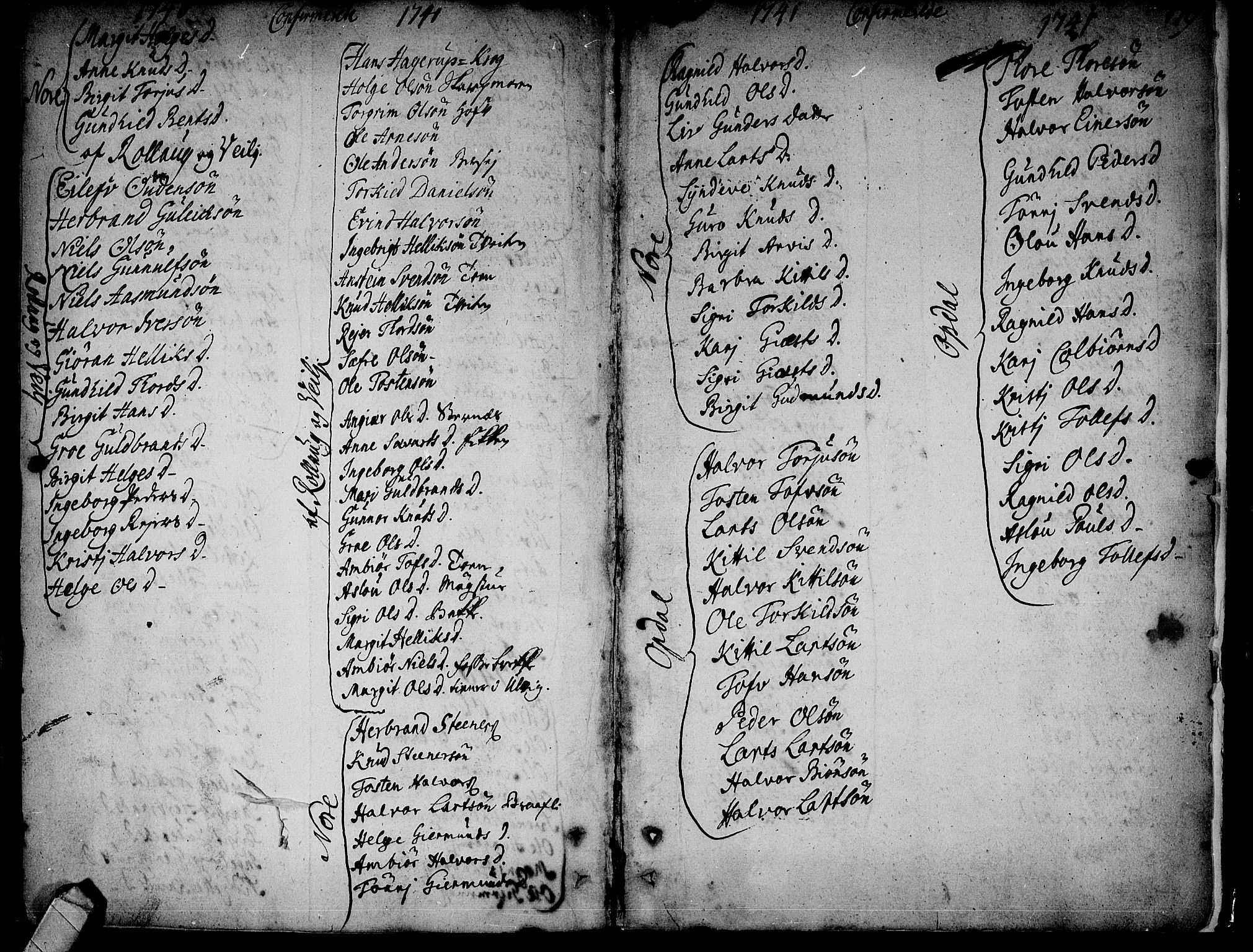 Rollag kirkebøker, SAKO/A-240/F/Fa/L0002: Parish register (official) no. I 2, 1714-1742, p. 179