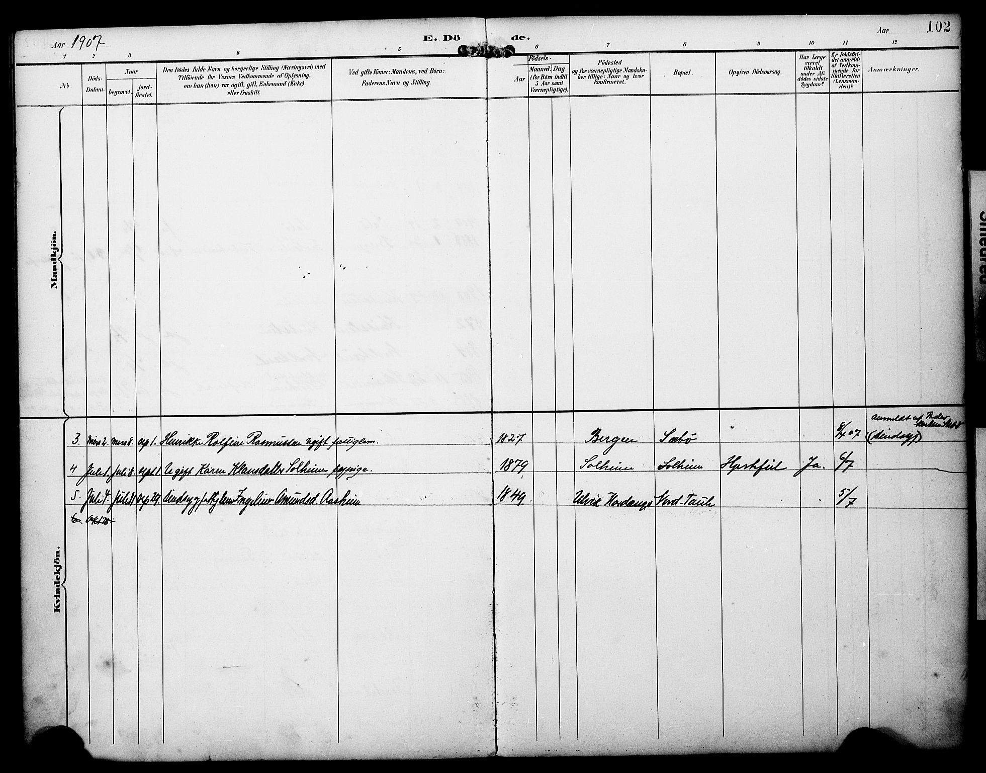 Manger sokneprestembete, AV/SAB-A-76801/H/Haa: Parish register (official) no. D 2, 1894-1908, p. 102