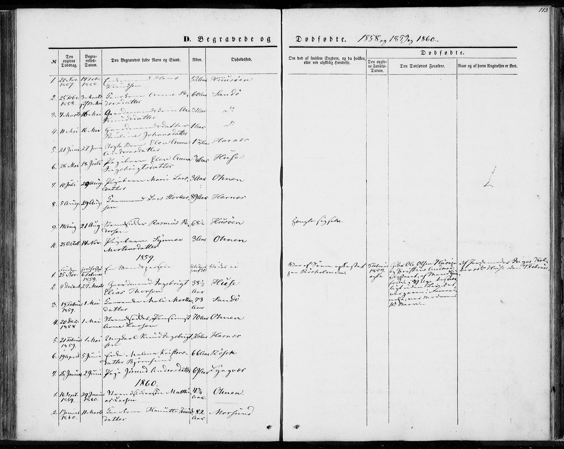 Ministerialprotokoller, klokkerbøker og fødselsregistre - Møre og Romsdal, SAT/A-1454/561/L0728: Parish register (official) no. 561A02, 1858-1878, p. 113