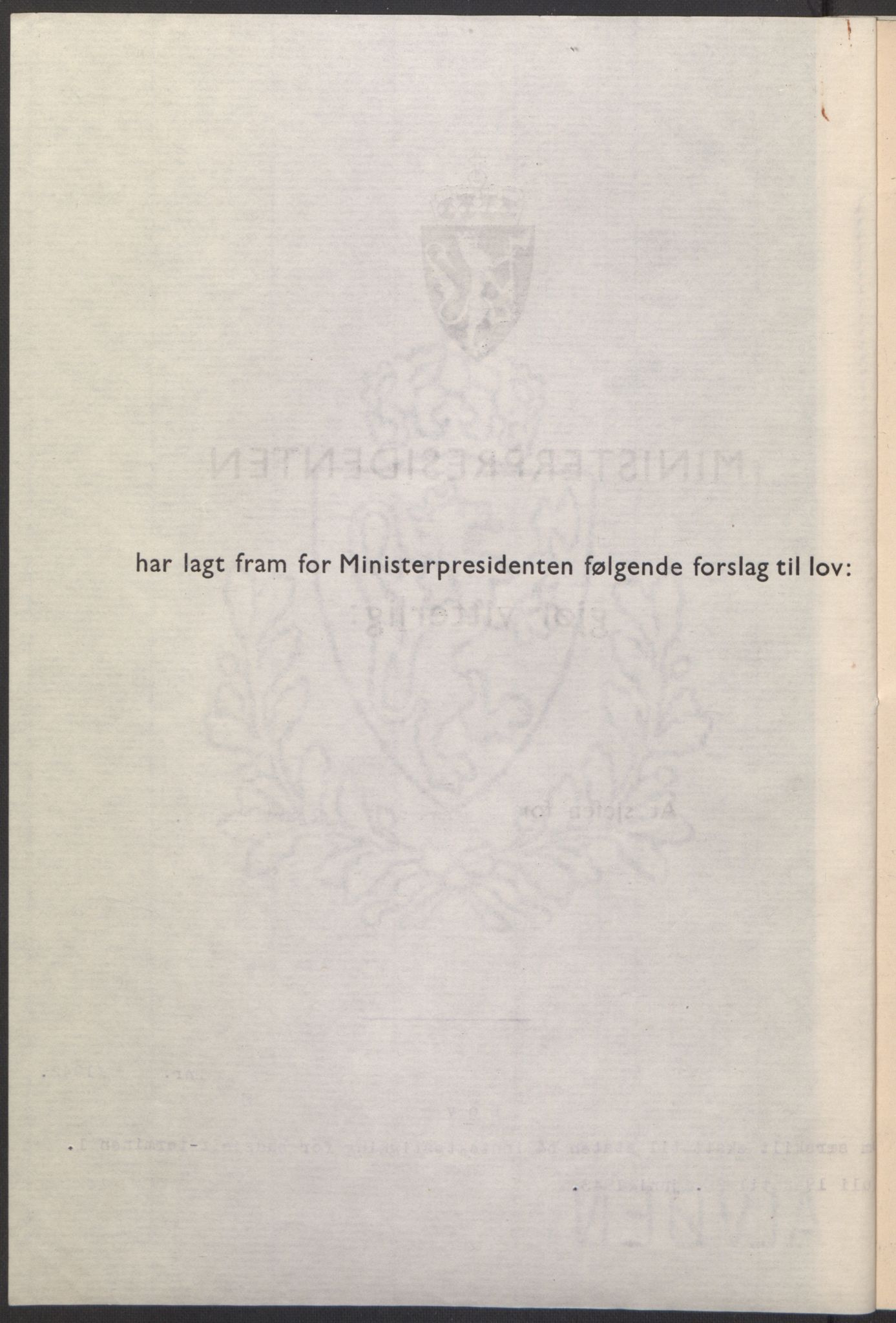 NS-administrasjonen 1940-1945 (Statsrådsekretariatet, de kommisariske statsråder mm), RA/S-4279/D/Db/L0098: Lover II, 1942, p. 389