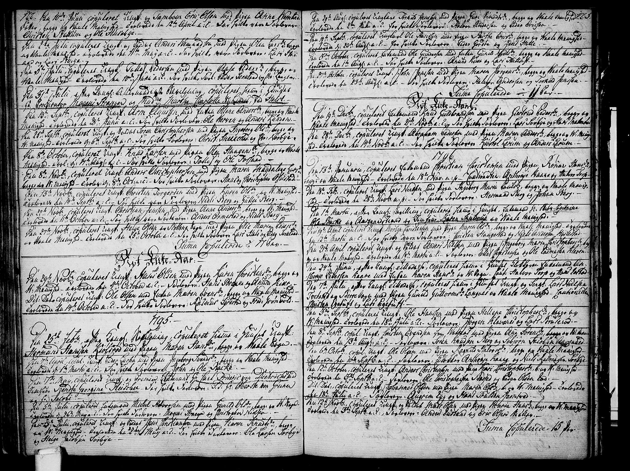 Våle kirkebøker, SAKO/A-334/F/Fa/L0005: Parish register (official) no. I 5, 1773-1808, p. 122-123