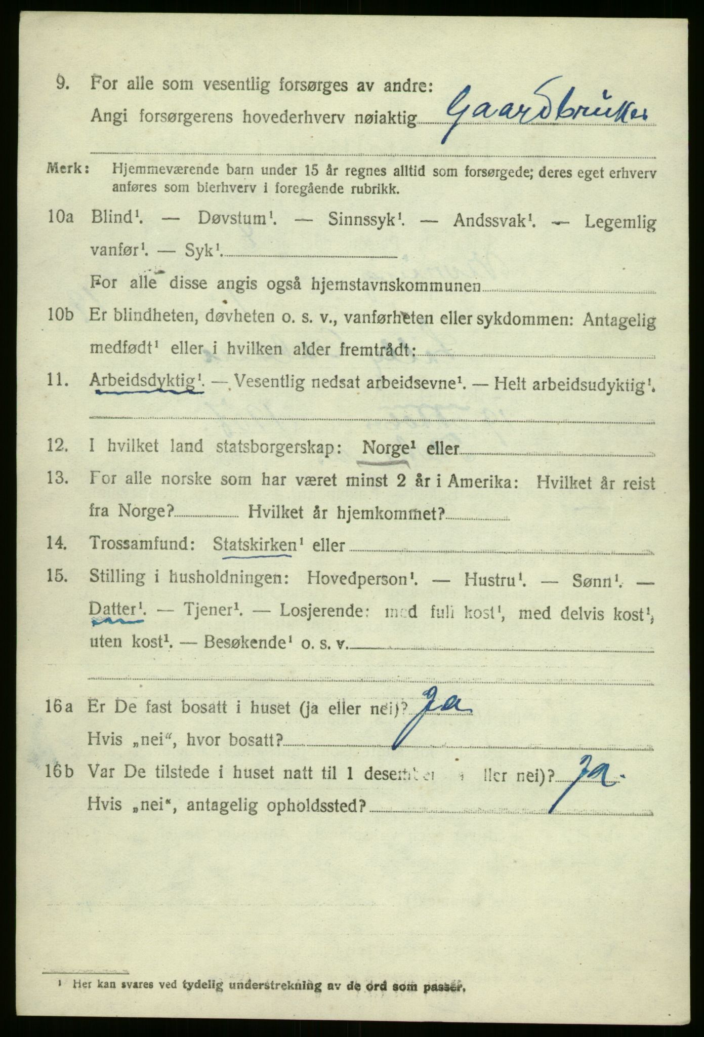 SAB, 1920 census for Vevring, 1920, p. 1423