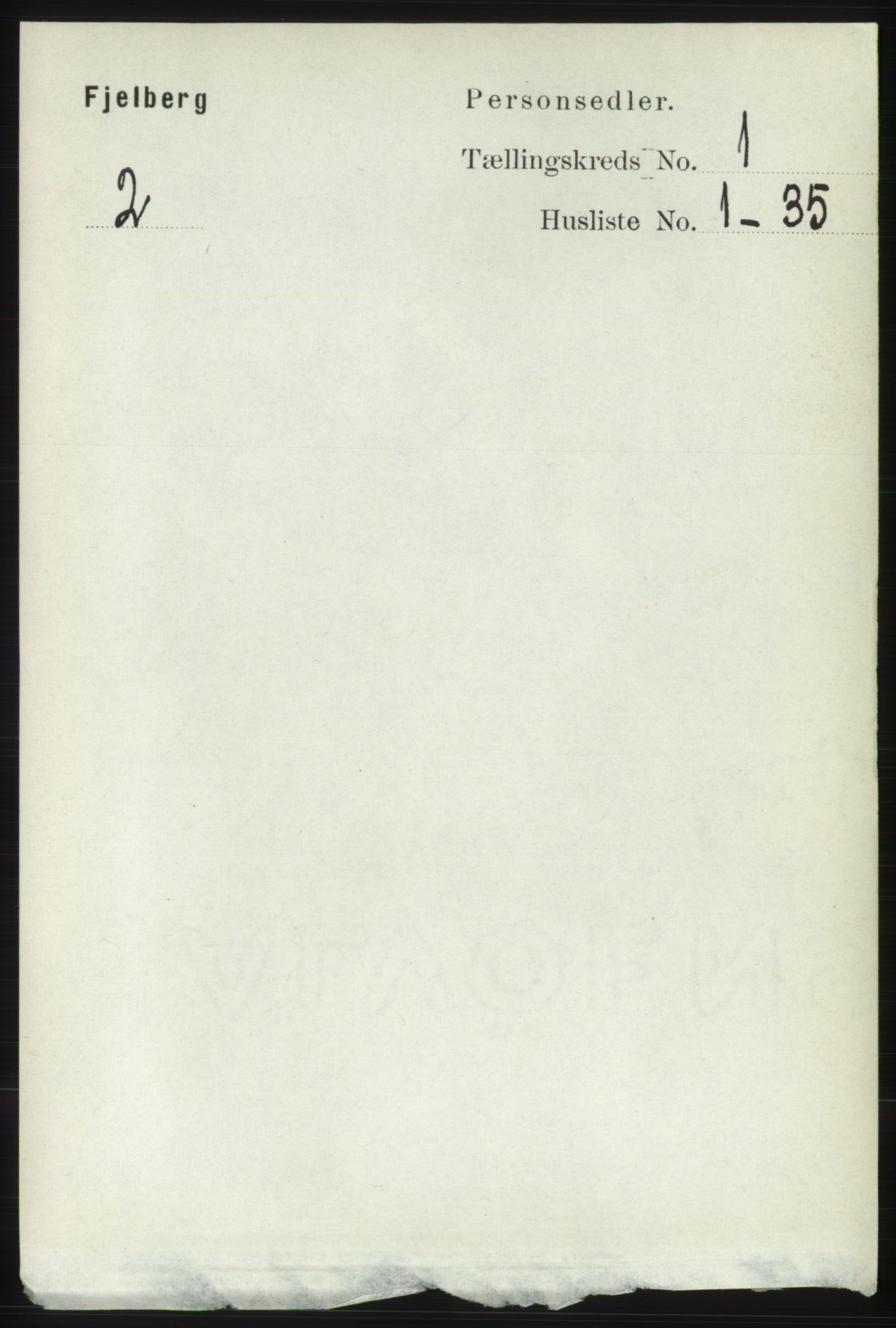 RA, 1891 census for 1213 Fjelberg, 1891, p. 100