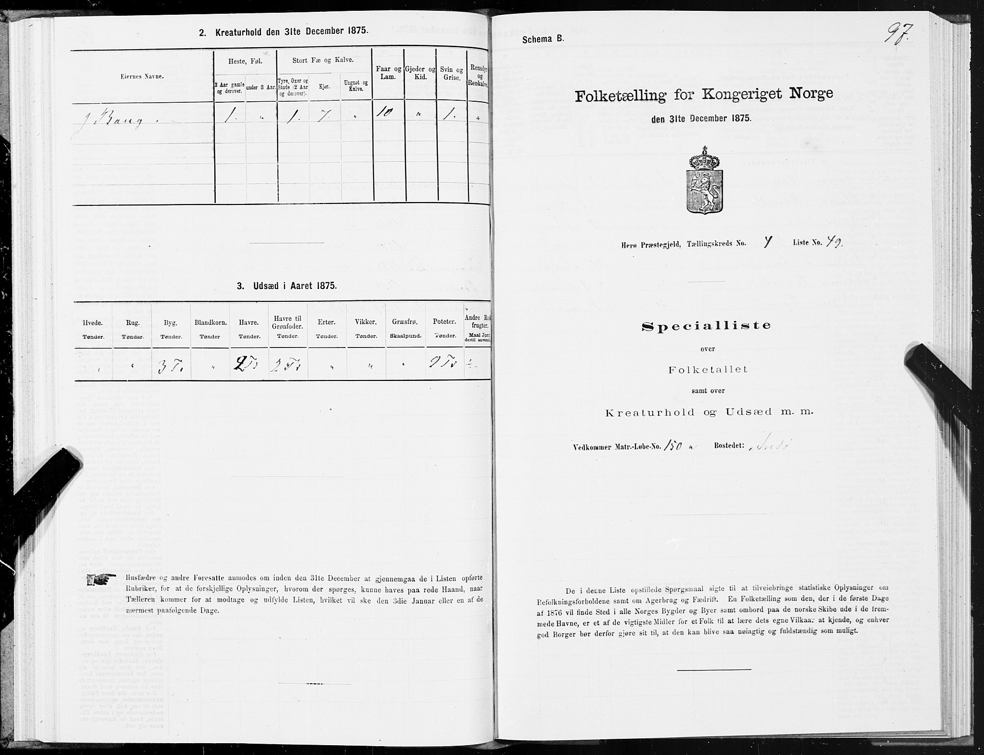 SAT, 1875 census for 1818P Herøy, 1875, p. 3097
