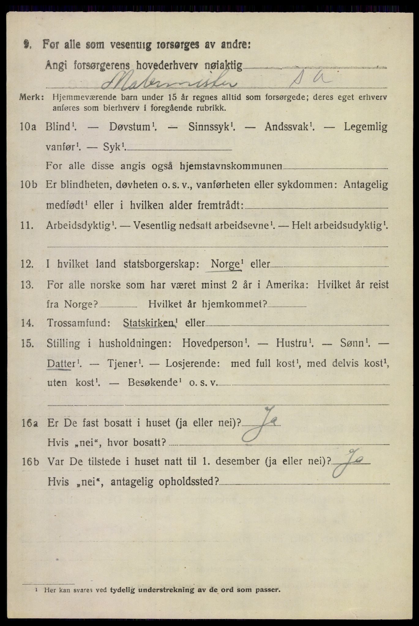 SAST, 1920 census for Time, 1920, p. 2874