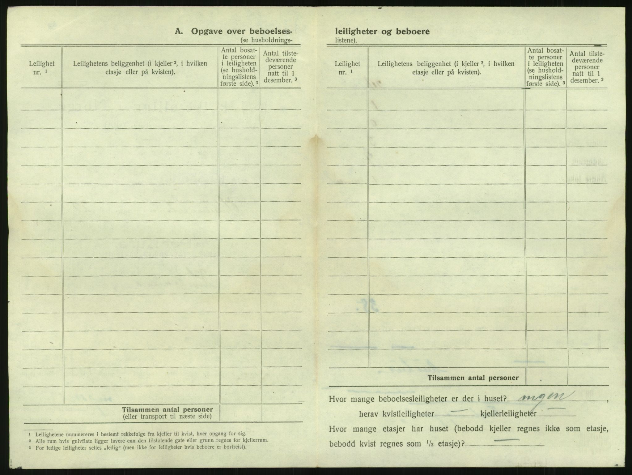 SAO, 1920 census for Kristiania, 1920, p. 123126