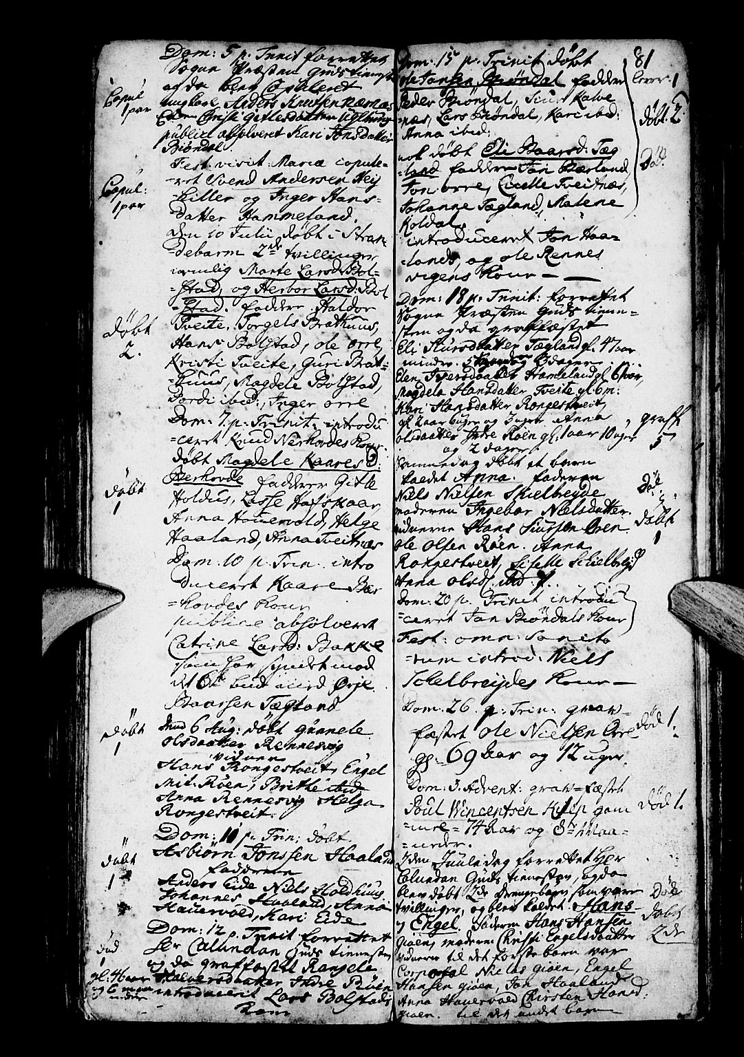 Os sokneprestembete, SAB/A-99929: Parish register (official) no. A 3, 1669-1760, p. 81