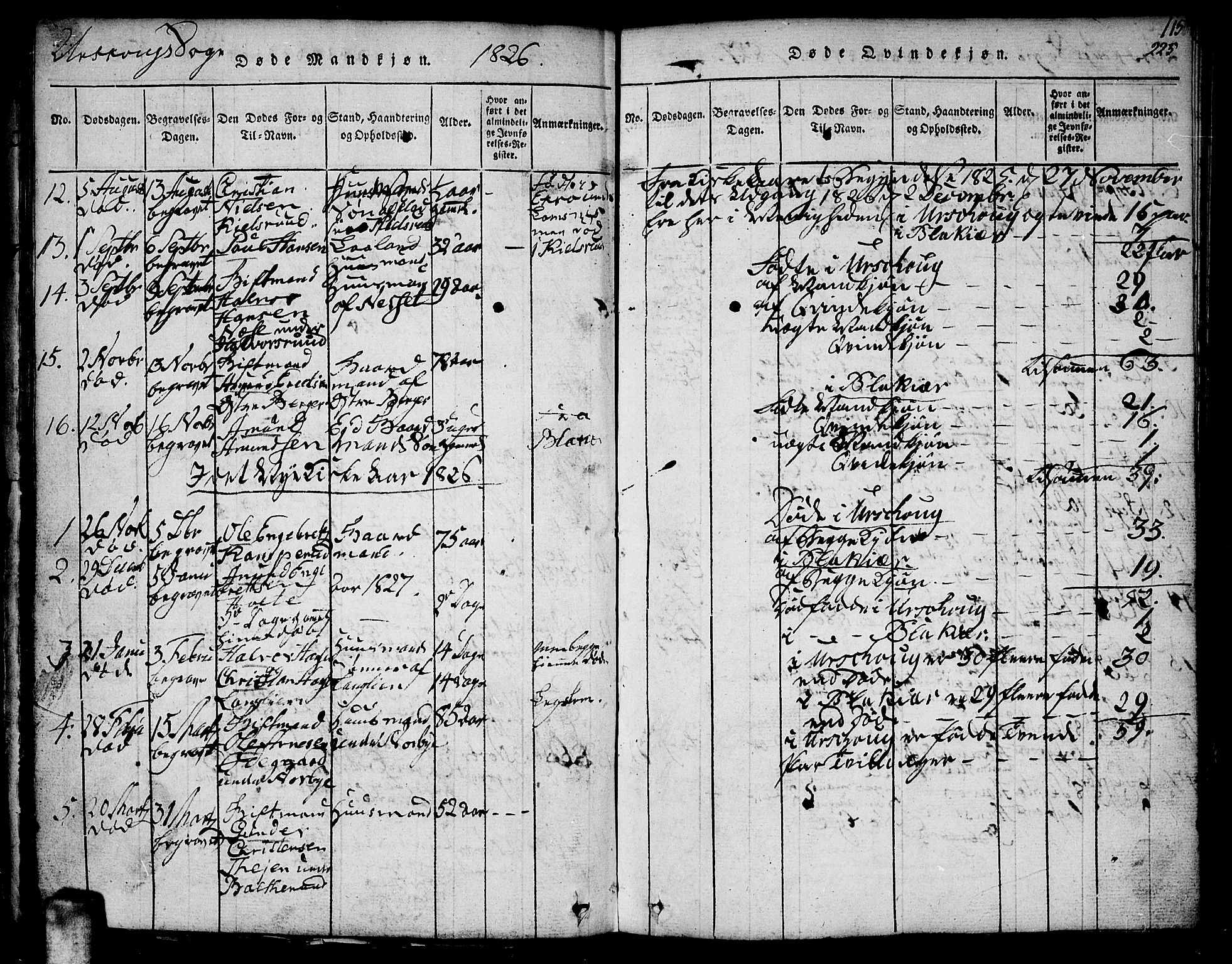 Aurskog prestekontor Kirkebøker, SAO/A-10304a/F/Fa/L0005: Parish register (official) no. I 5, 1814-1829, p. 225