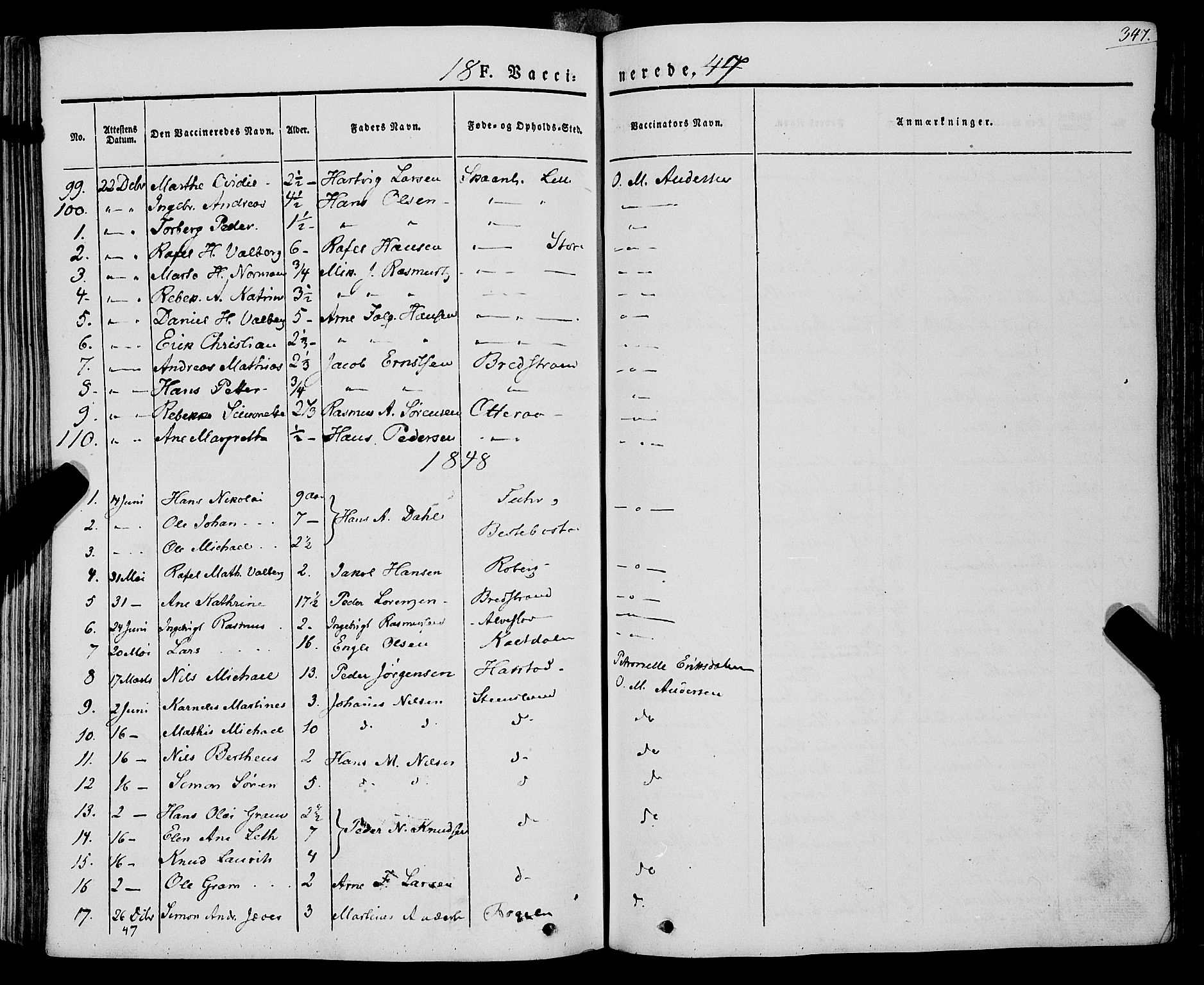 Trondenes sokneprestkontor, SATØ/S-1319/H/Ha/L0009kirke: Parish register (official) no. 9, 1841-1852, p. 347