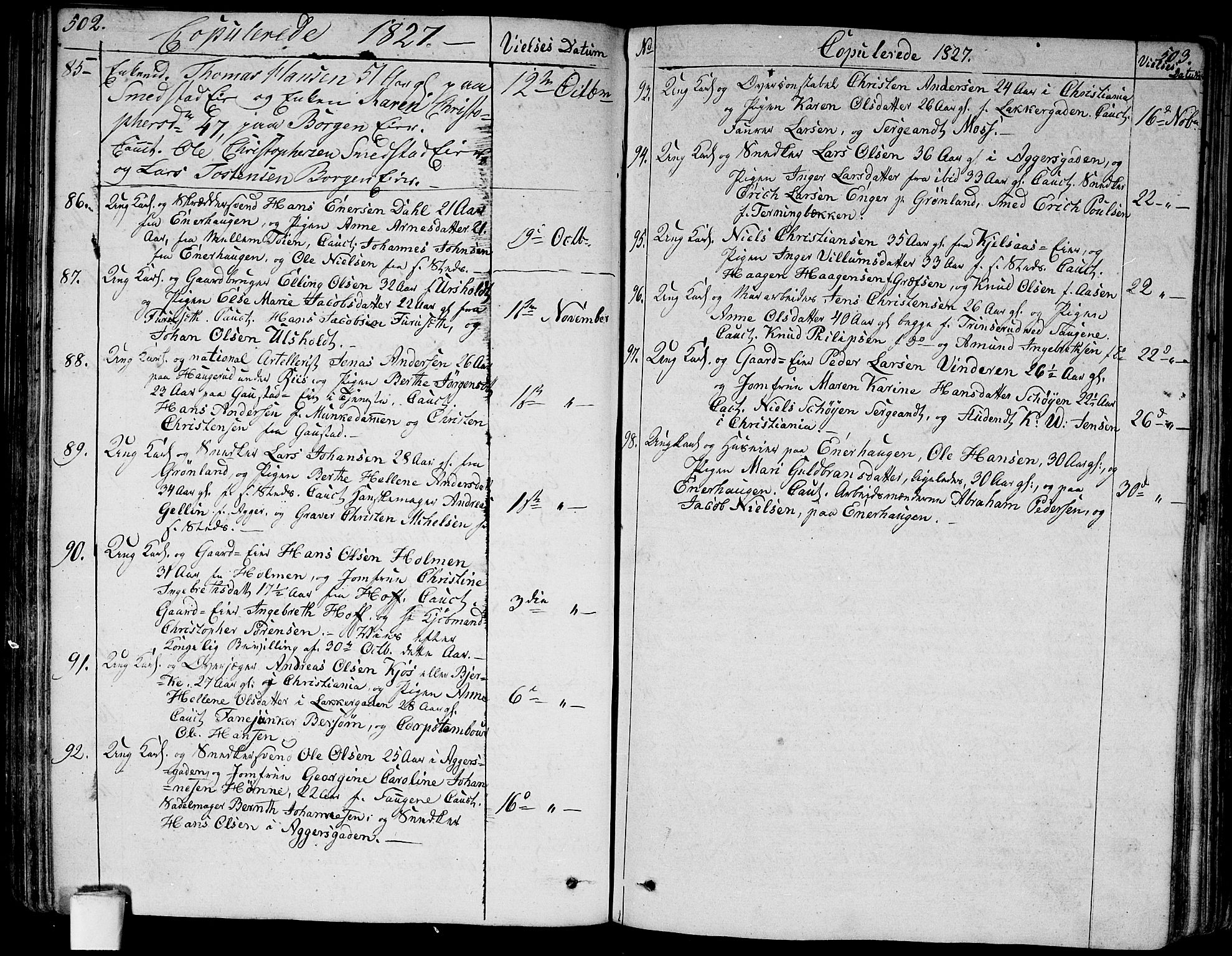 Aker prestekontor kirkebøker, AV/SAO-A-10861/G/L0004: Parish register (copy) no. 4, 1819-1829, p. 502-503