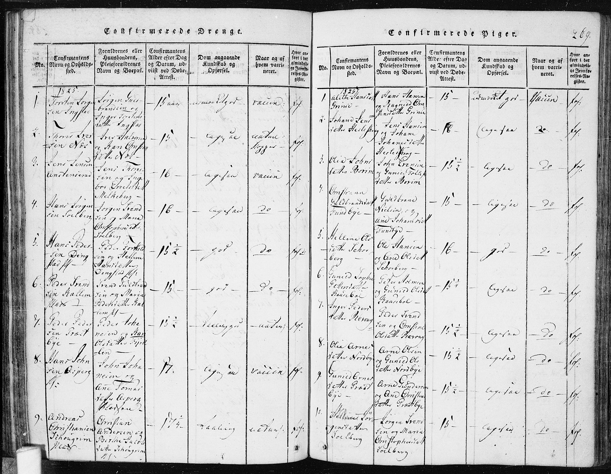 Spydeberg prestekontor Kirkebøker, AV/SAO-A-10924/F/Fa/L0004: Parish register (official) no. I 4, 1814-1841, p. 269