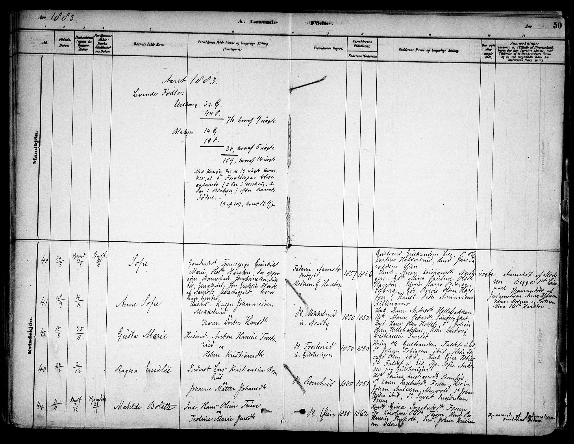 Aurskog prestekontor Kirkebøker, AV/SAO-A-10304a/F/Fa/L0008: Parish register (official) no. I 8, 1878-1937, p. 50