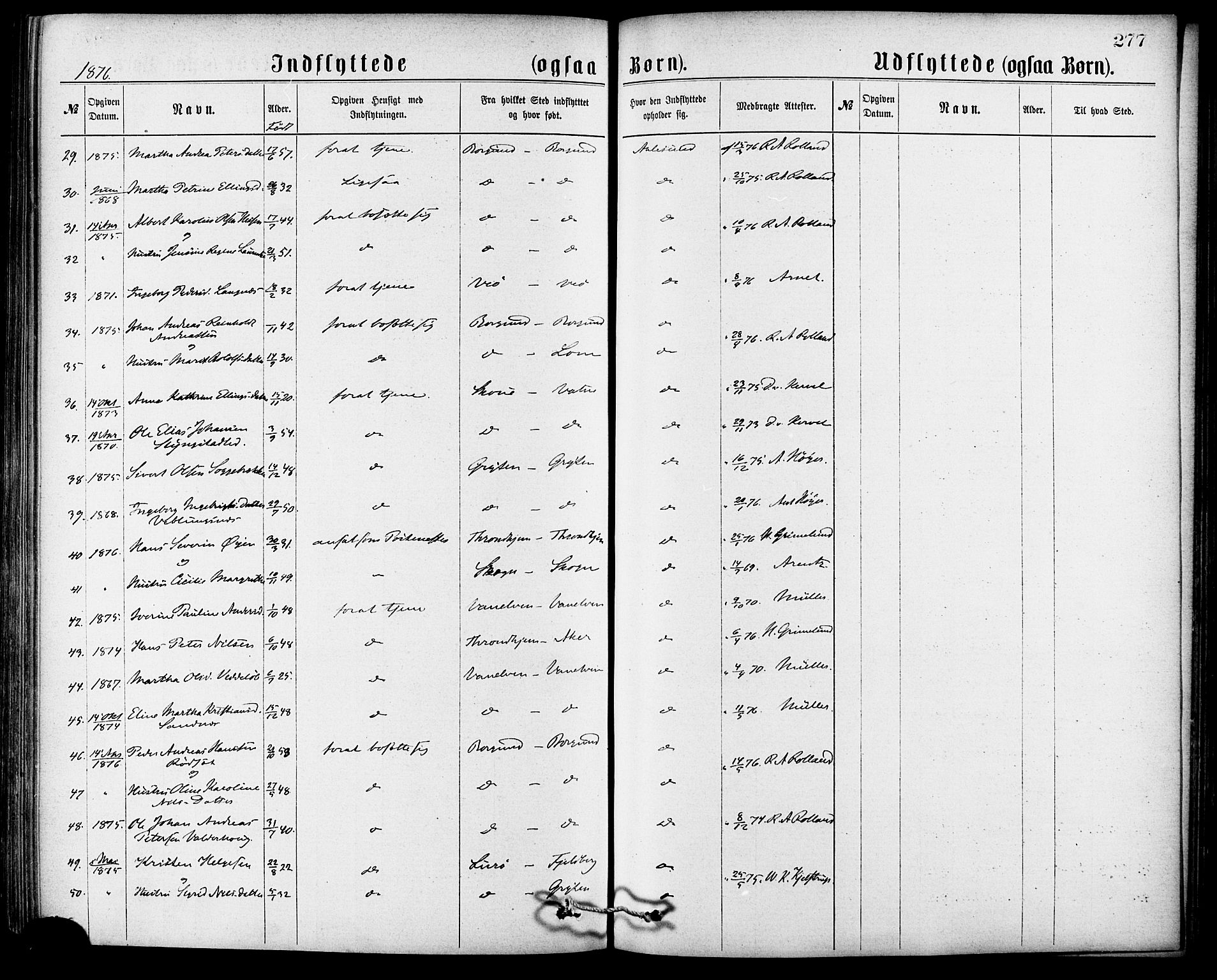 Ministerialprotokoller, klokkerbøker og fødselsregistre - Møre og Romsdal, AV/SAT-A-1454/529/L0453: Parish register (official) no. 529A03, 1872-1877, p. 277