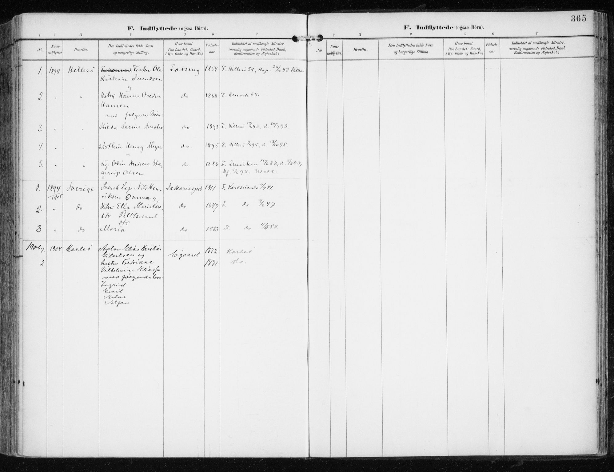 Tromsøysund sokneprestkontor, AV/SATØ-S-1304/G/Ga/L0006kirke: Parish register (official) no. 6, 1897-1906, p. 365