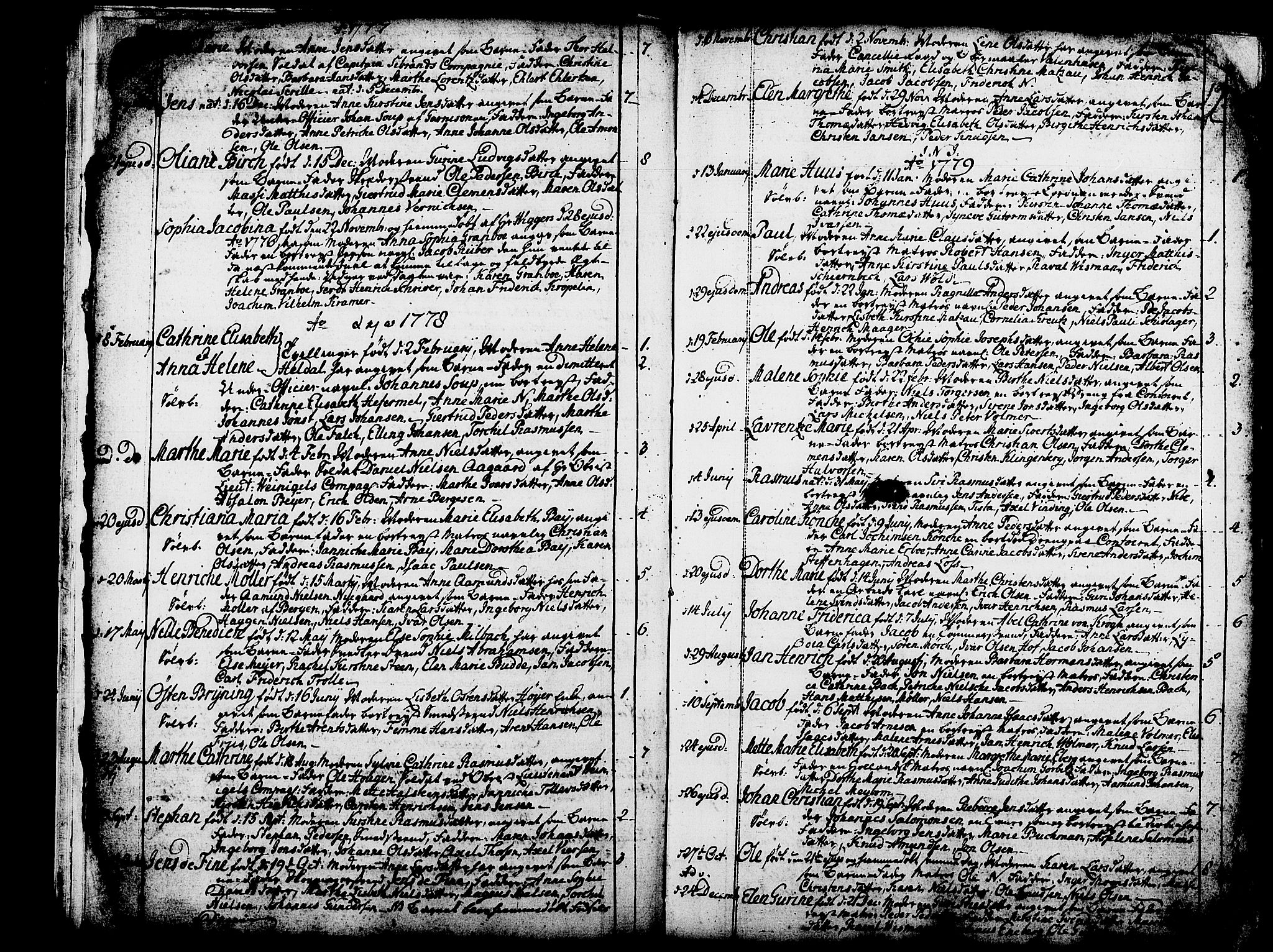 Domkirken sokneprestembete, SAB/A-74801/H/Haa/L0003: Parish register (official) no. A 3, 1758-1789, p. 12