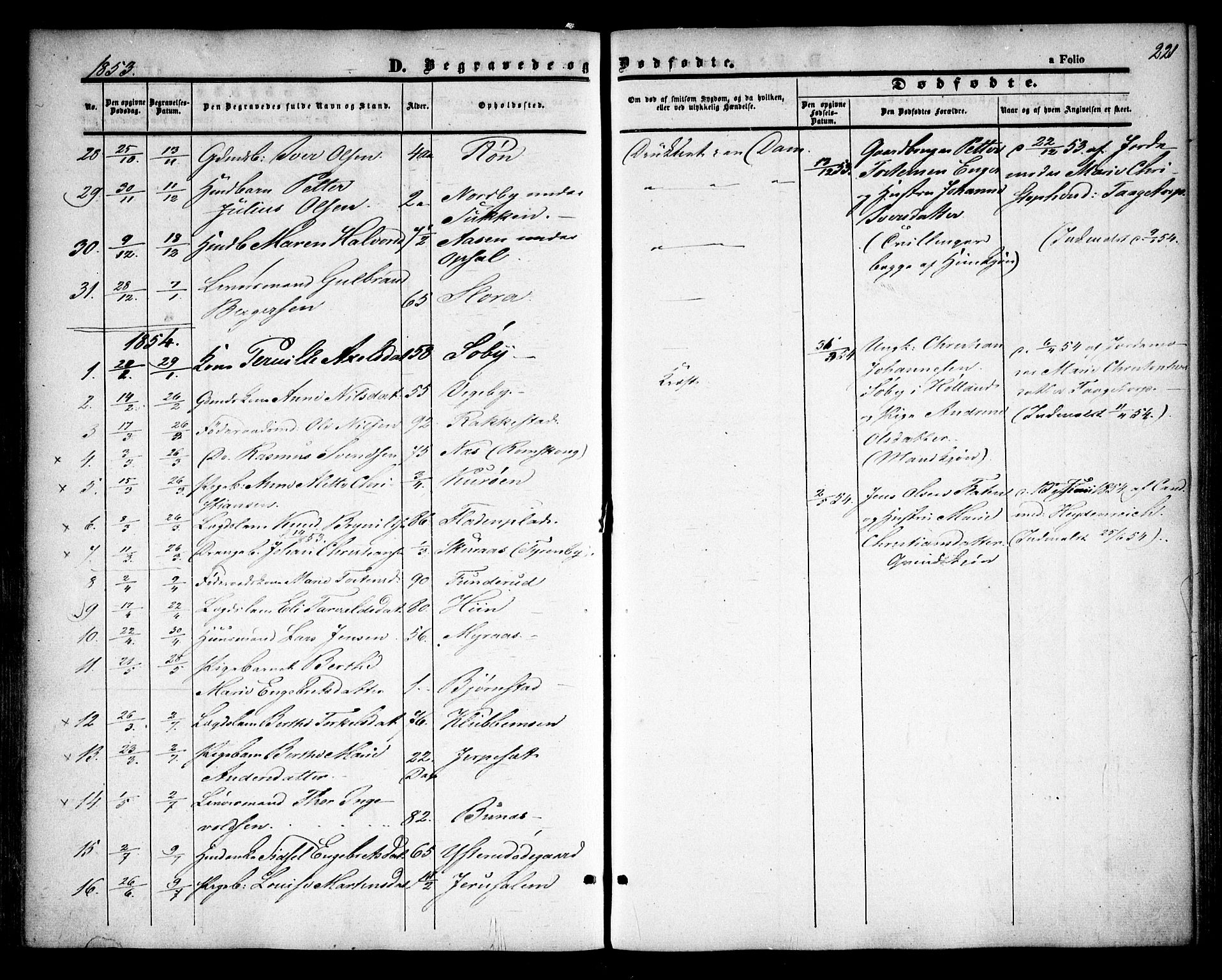 Rødenes prestekontor Kirkebøker, AV/SAO-A-2005/F/Fa/L0006: Parish register (official) no. I 6, 1850-1859, p. 221