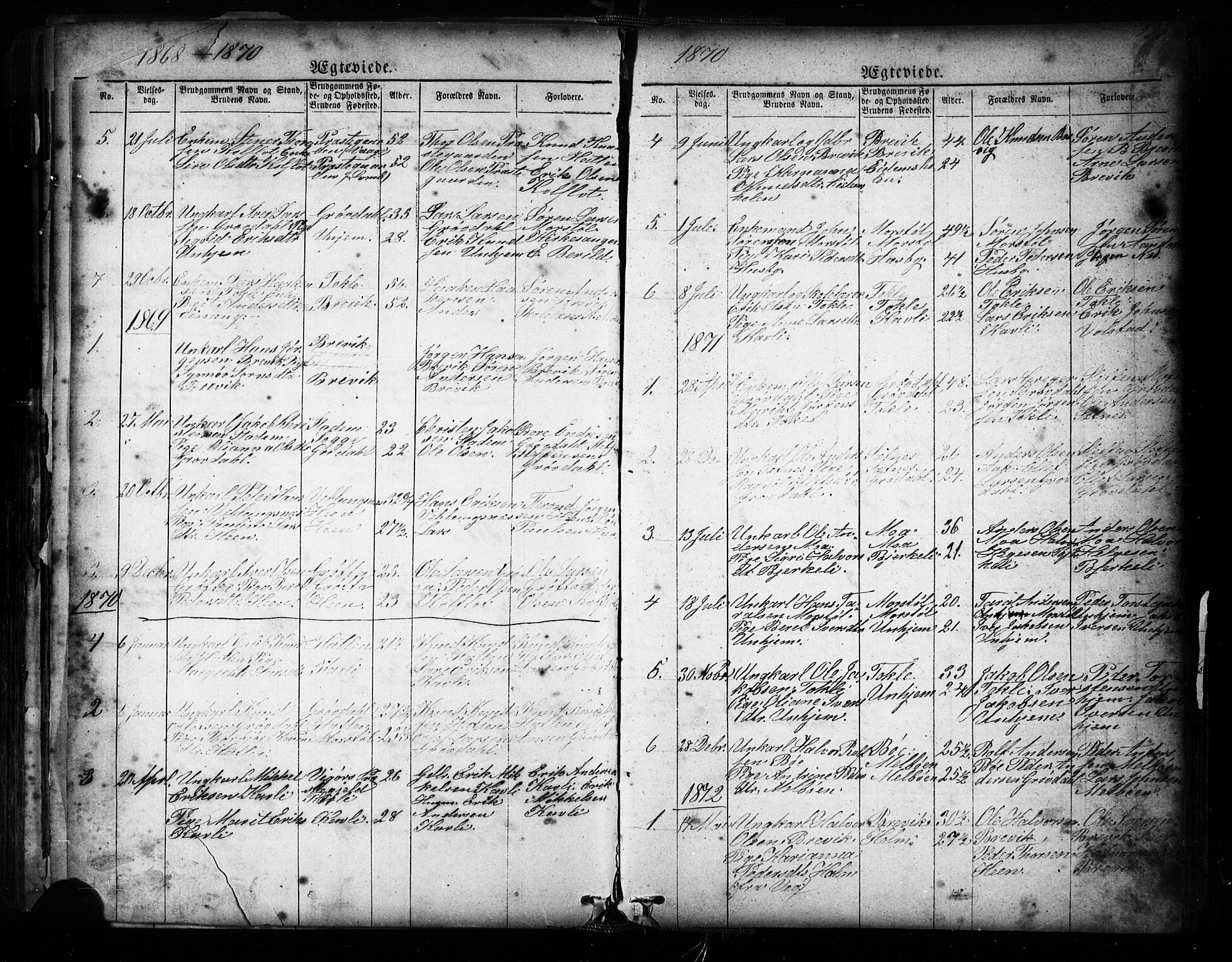 Ministerialprotokoller, klokkerbøker og fødselsregistre - Møre og Romsdal, SAT/A-1454/545/L0588: Parish register (copy) no. 545C02, 1867-1902, p. 195