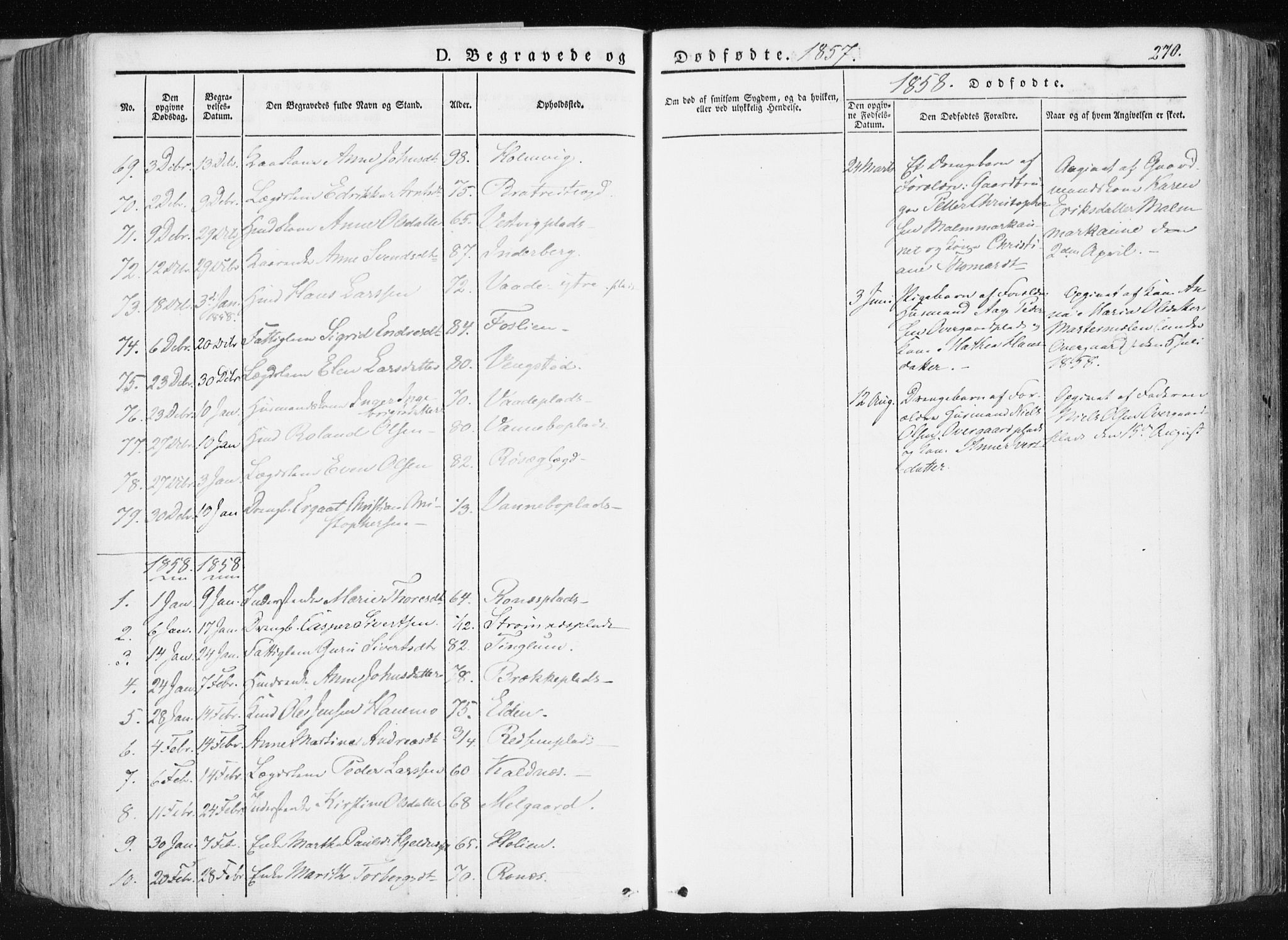 Ministerialprotokoller, klokkerbøker og fødselsregistre - Nord-Trøndelag, SAT/A-1458/741/L0393: Parish register (official) no. 741A07, 1849-1863, p. 270