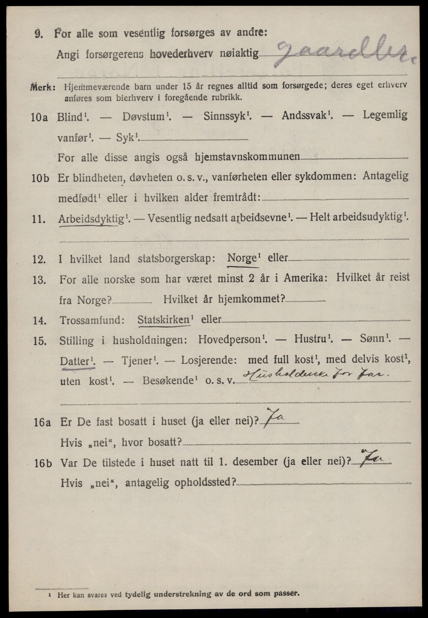 SAT, 1920 census for Sykkylven, 1920, p. 3998