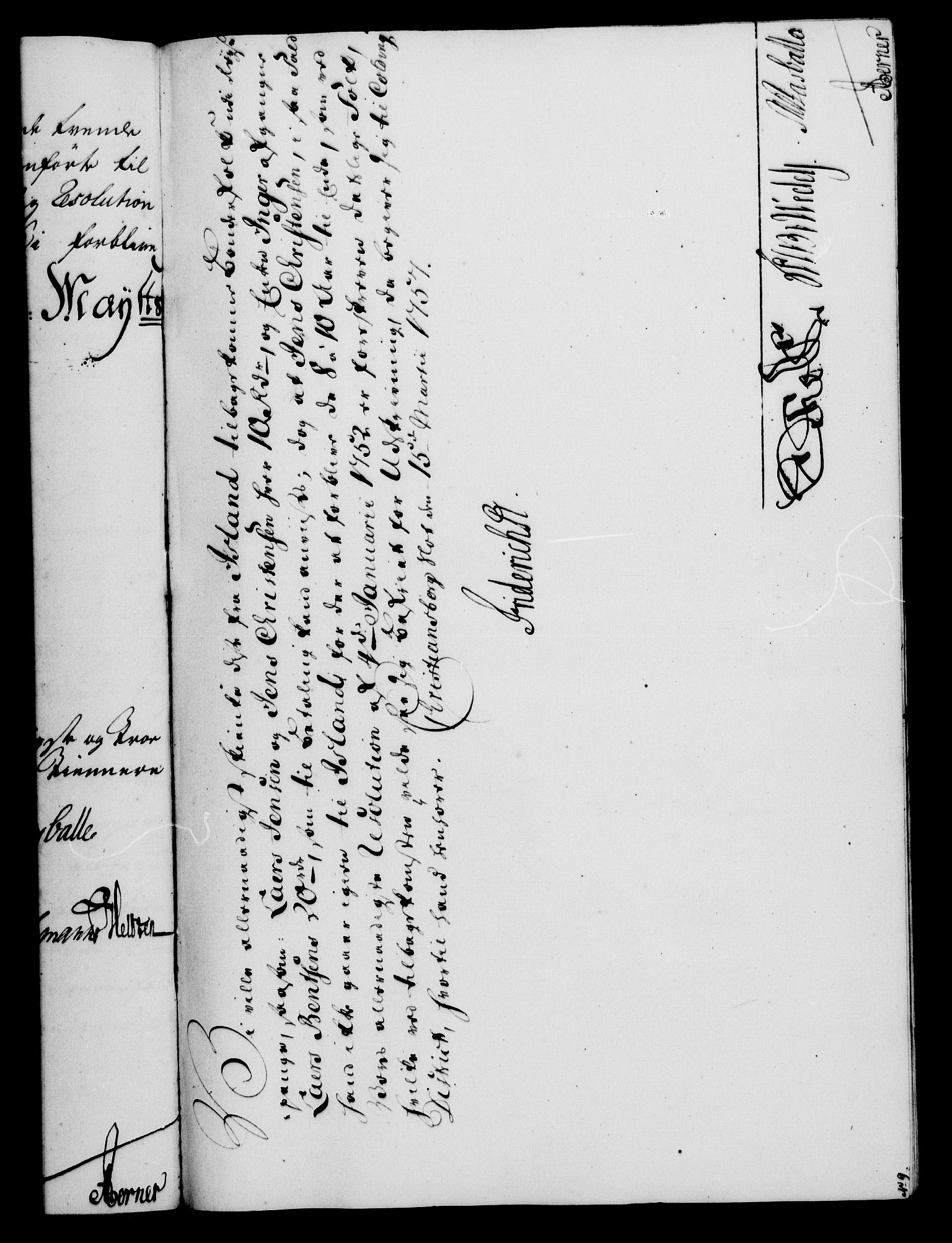 Rentekammeret, Kammerkanselliet, RA/EA-3111/G/Gf/Gfa/L0039: Norsk relasjons- og resolusjonsprotokoll (merket RK 52.39), 1757, p. 177