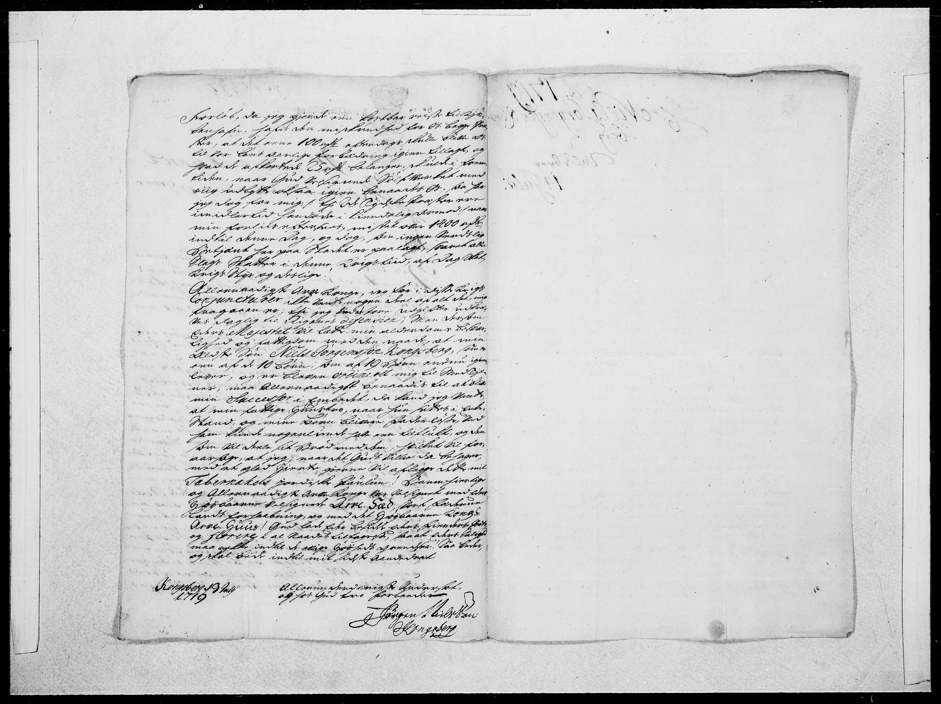 Danske Kanselli 1572-1799, AV/RA-EA-3023/F/Fc/Fcc/Fcca/L0084: Norske innlegg 1572-1799, 1719, p. 334