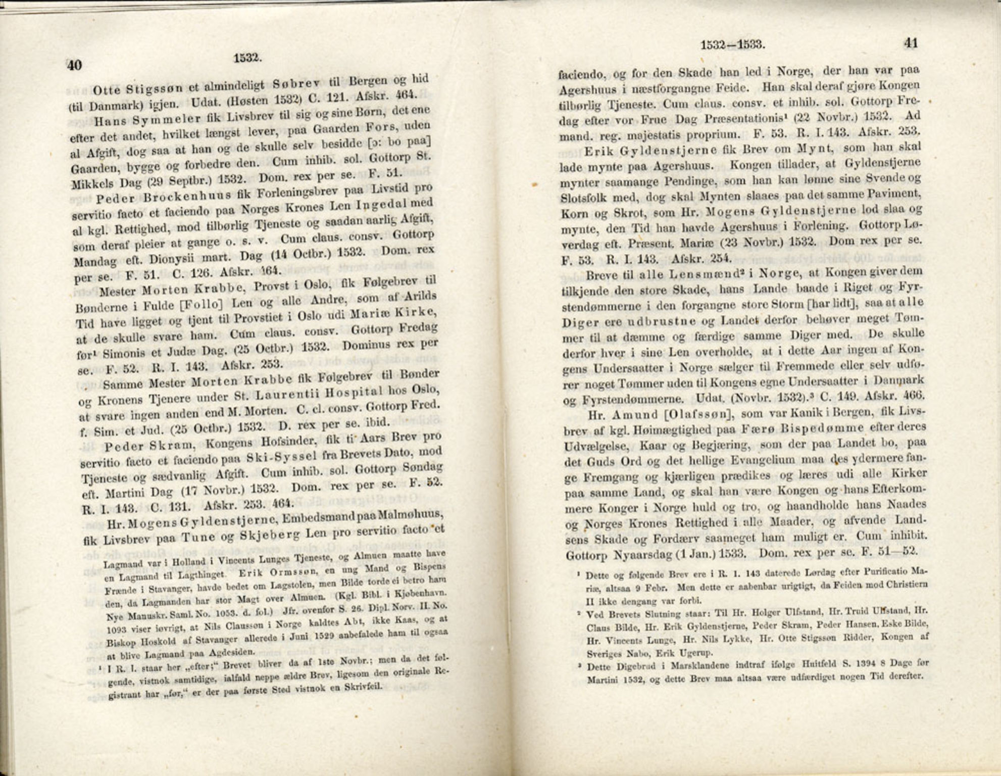 Publikasjoner utgitt av Det Norske Historiske Kildeskriftfond, PUBL/-/-/-: Norske Rigs-Registranter, bind 1, 1523-1571, p. 40-41