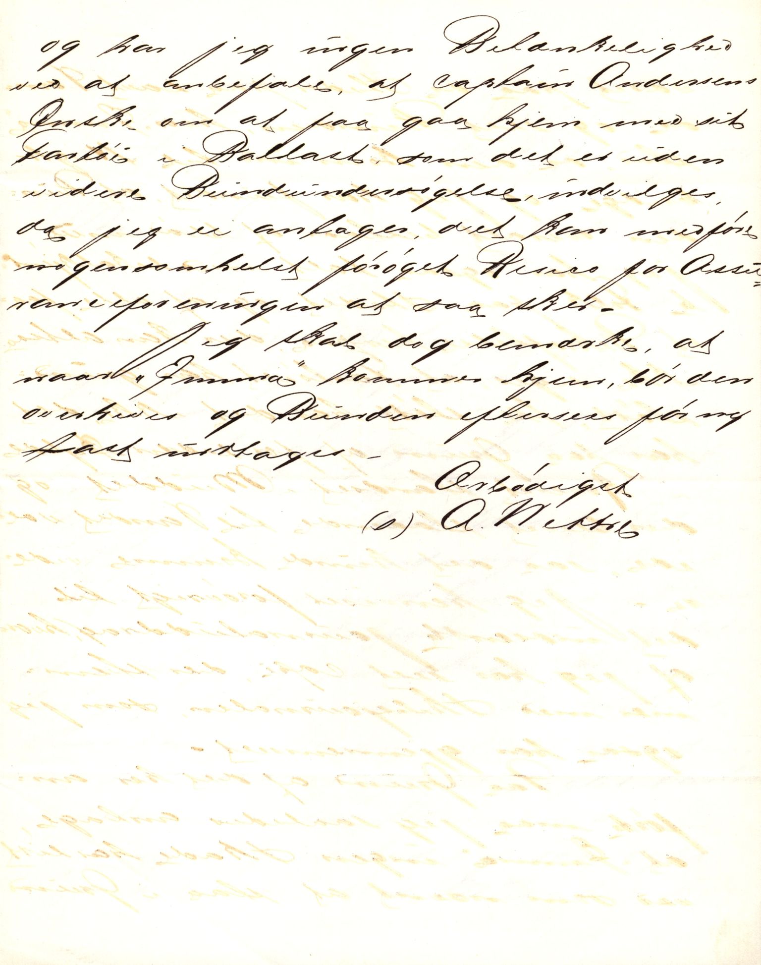 Pa 63 - Østlandske skibsassuranceforening, VEMU/A-1079/G/Ga/L0027/0006: Havaridokumenter / Union, Trio, Einar, Eidsvold, Emma, Svalen, 1891, p. 52